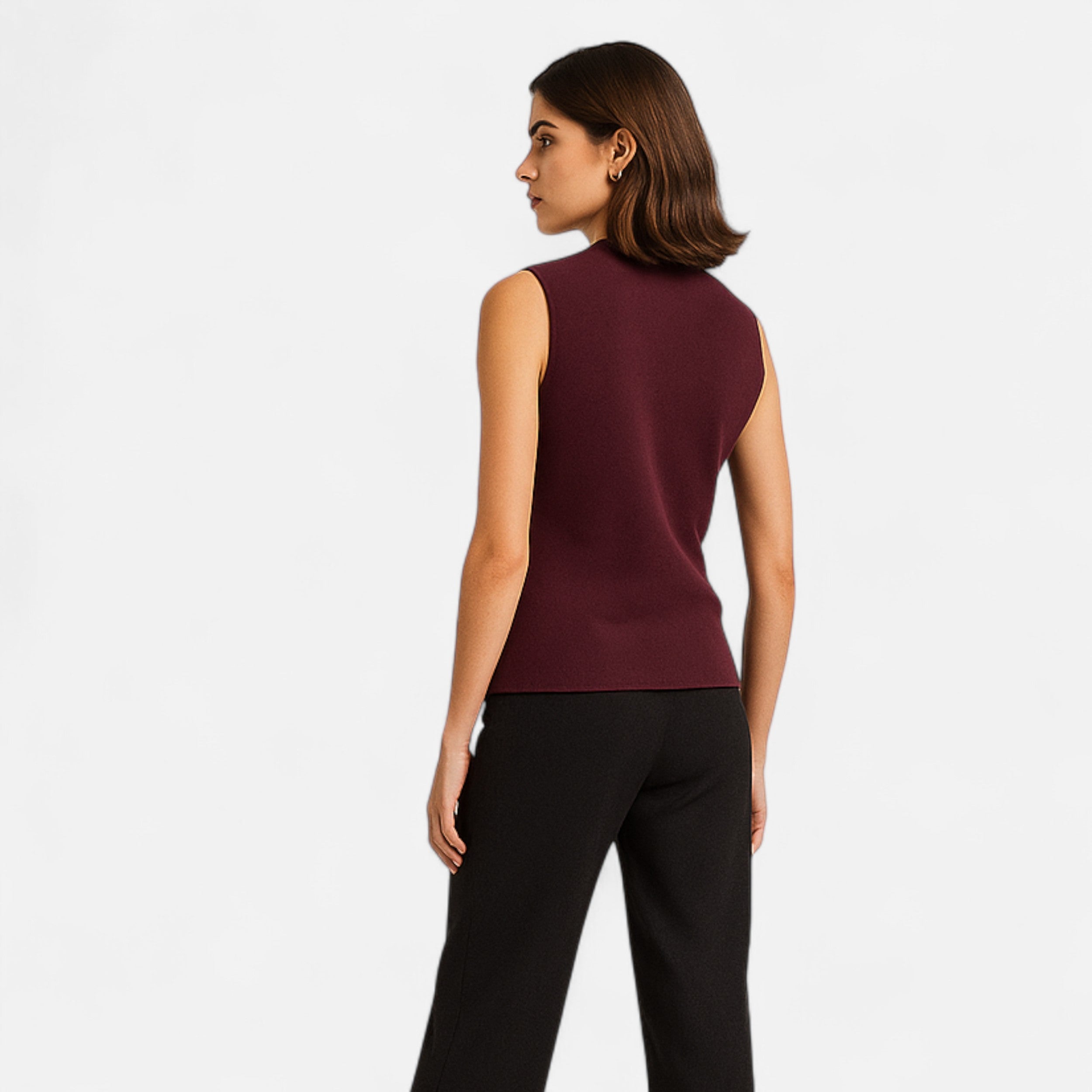 Maison Dresson | Women’s Cropped Knit Button Vest