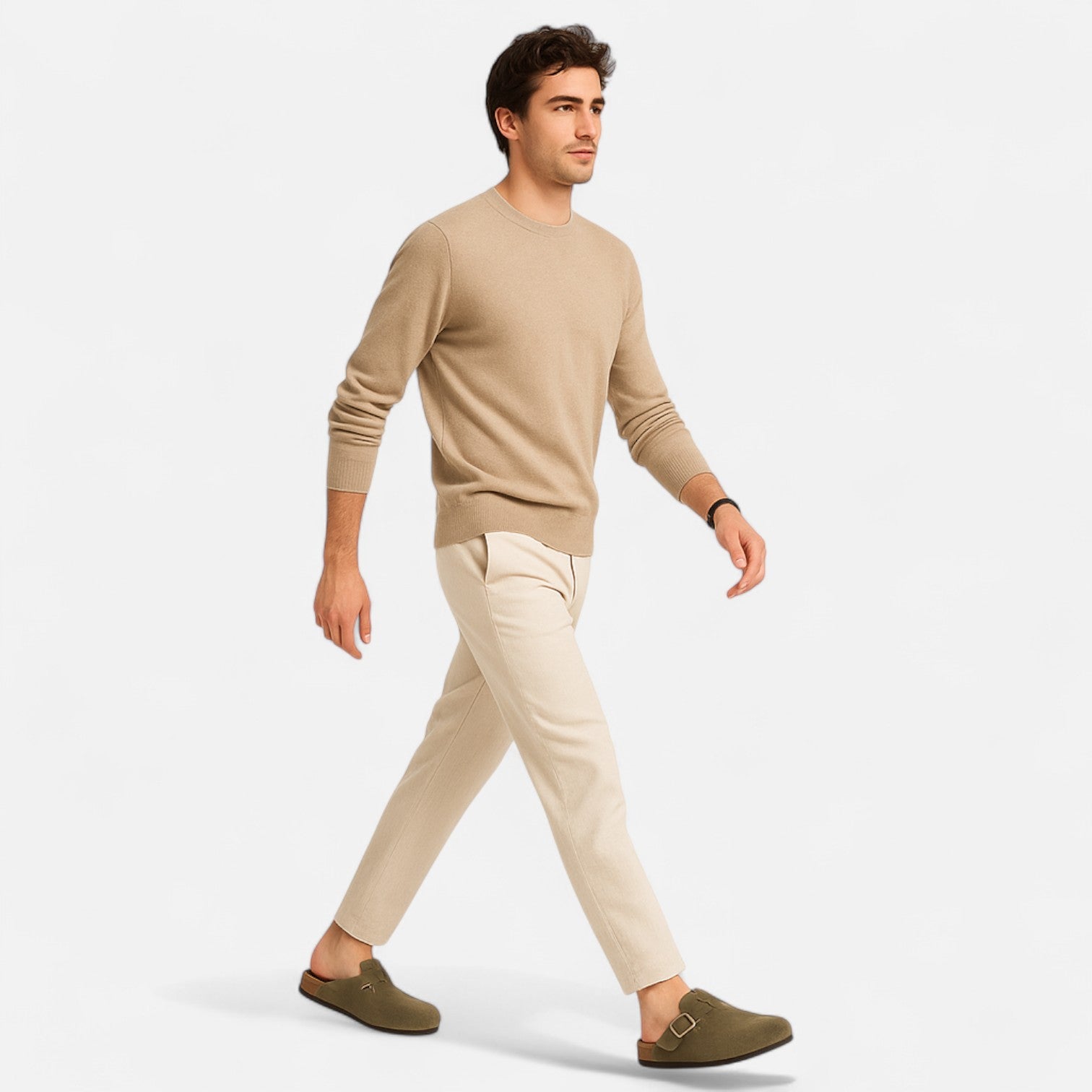 Maison Dresson | Men’s Suede Mules – Sculpted Clog-Inspired Comfort