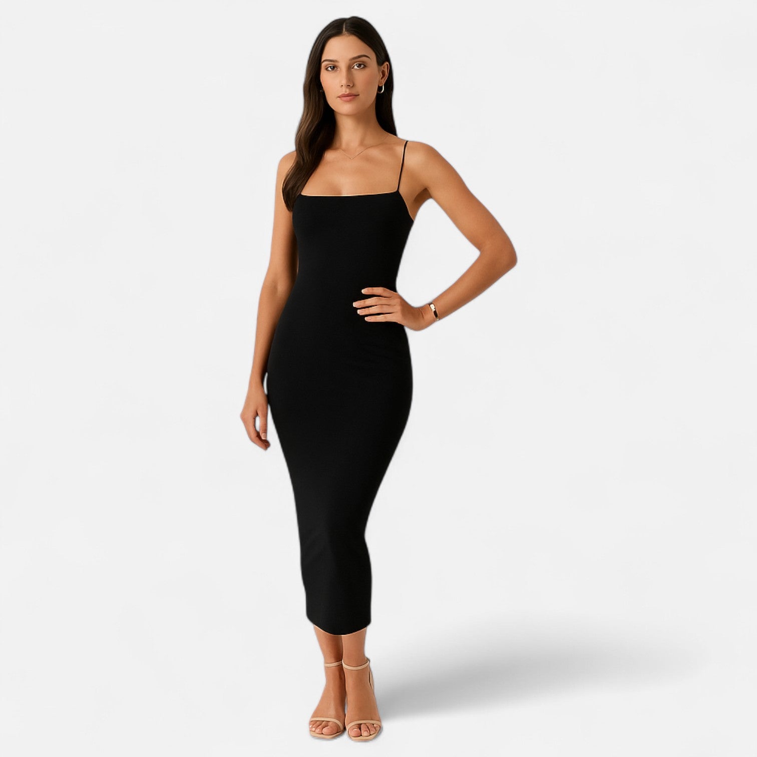 Maison Dresson | Women’s Spaghetti Strap Evening Dress