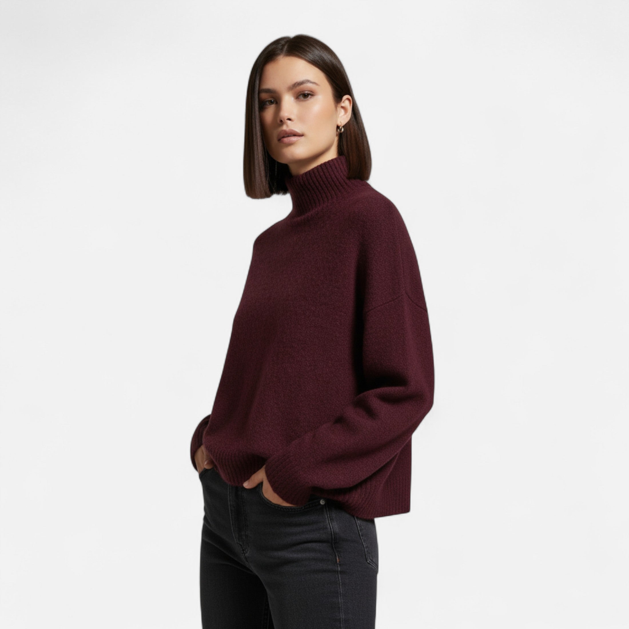 Maison Dresson | Women’s Vintage Turtleneck Sweater – Classic Winter Warmth