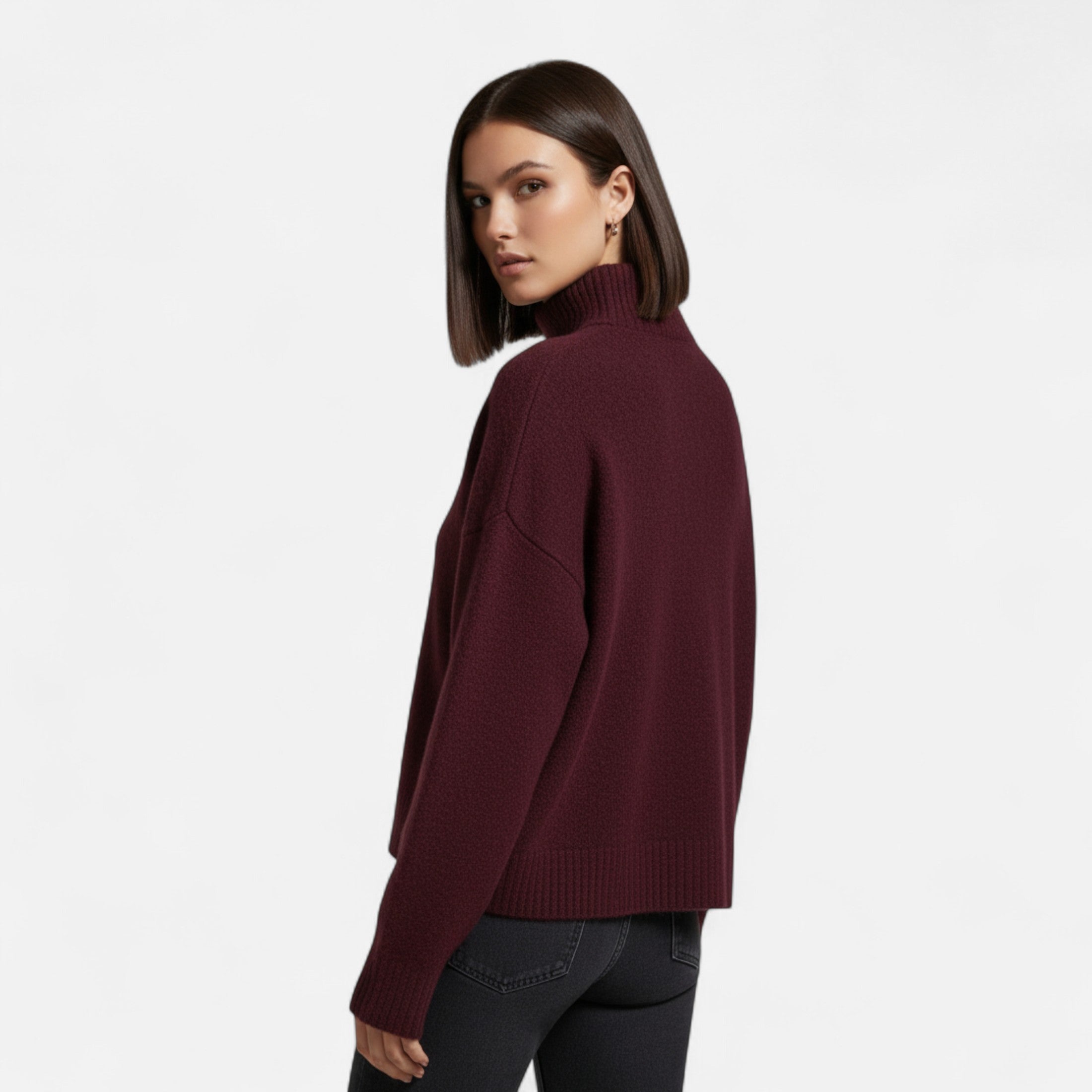 Maison Dresson | Women’s Vintage Turtleneck Sweater – Classic Winter Warmth