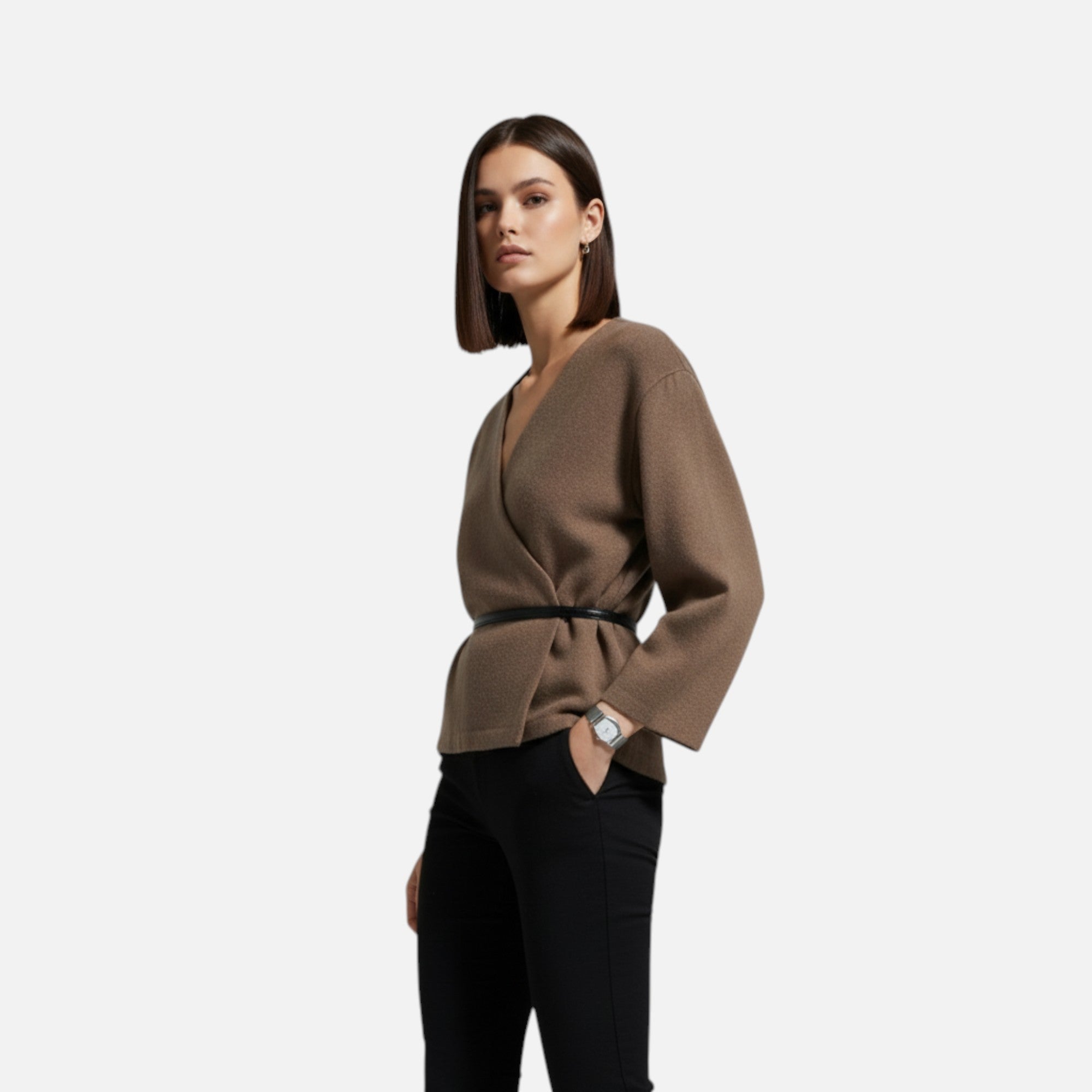 Maison Dresson | Women's Elegant Wrap Sweater