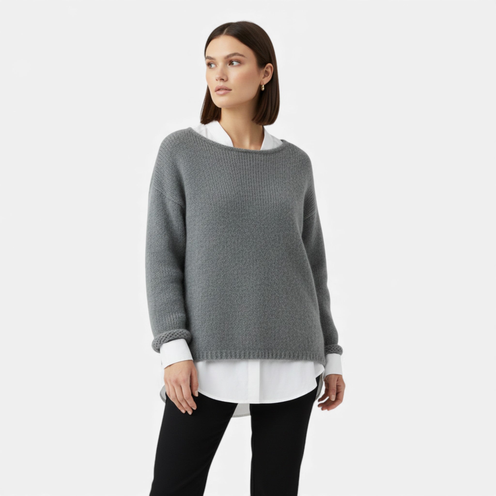 Maison Dresson | Women’s Off-Shoulder Knit Winter Sweater