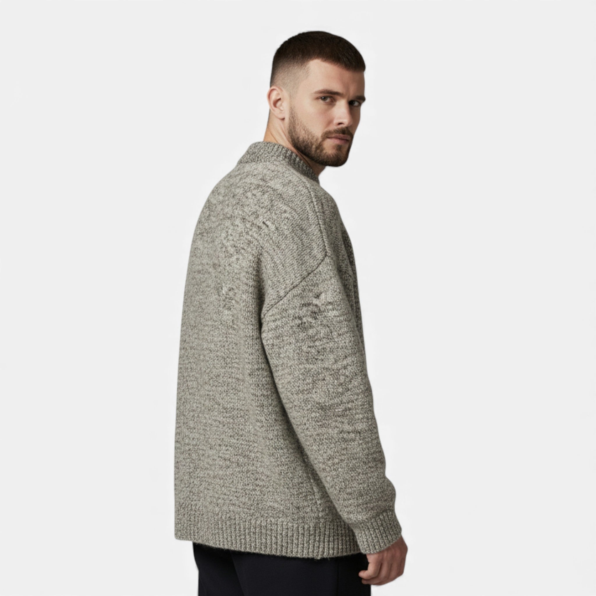 Maison Dresson | Men’s Wool-Effect Crew Neck Sweater