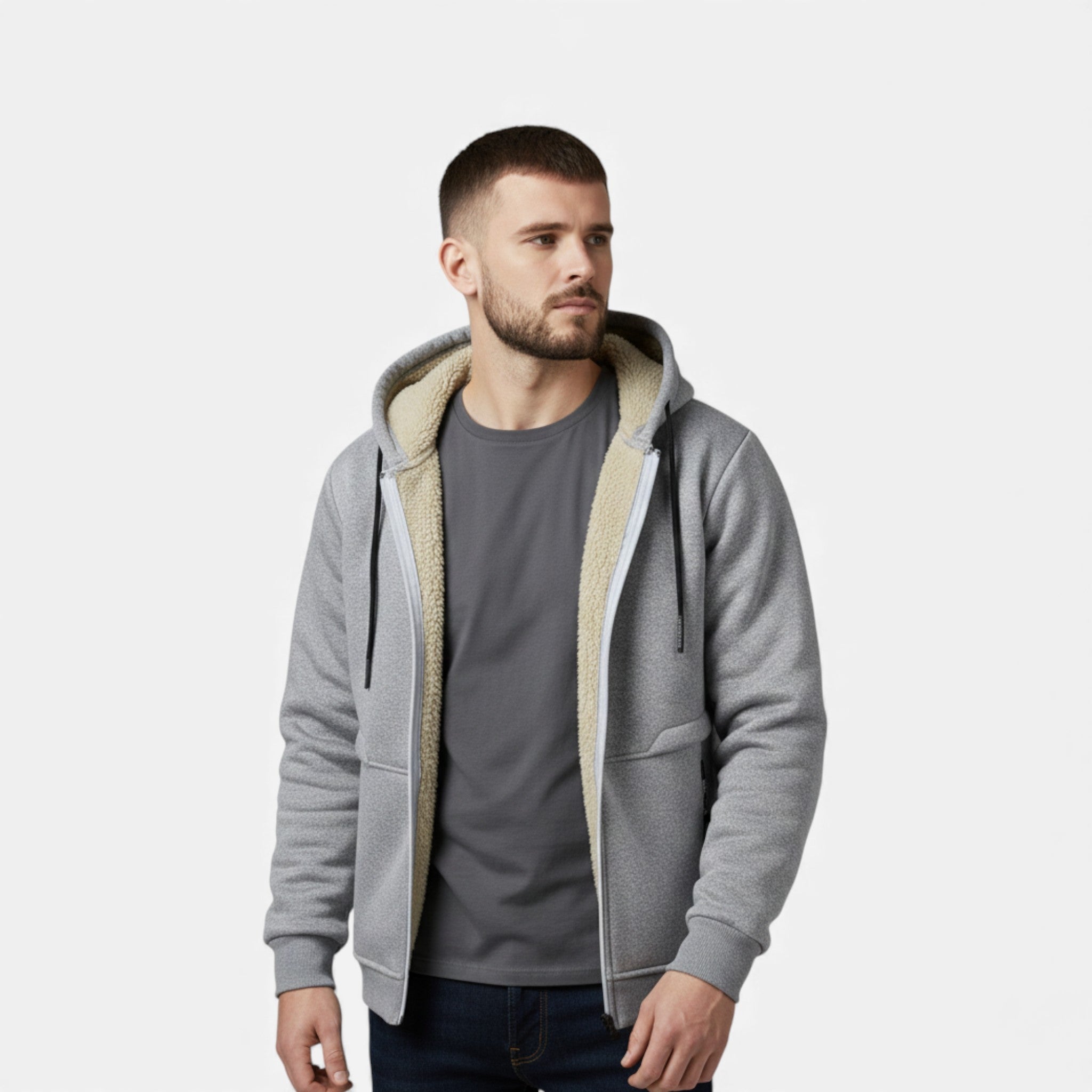 Maison Dresson | Men’s Fleece-Lined Winter Hoodie Jacket