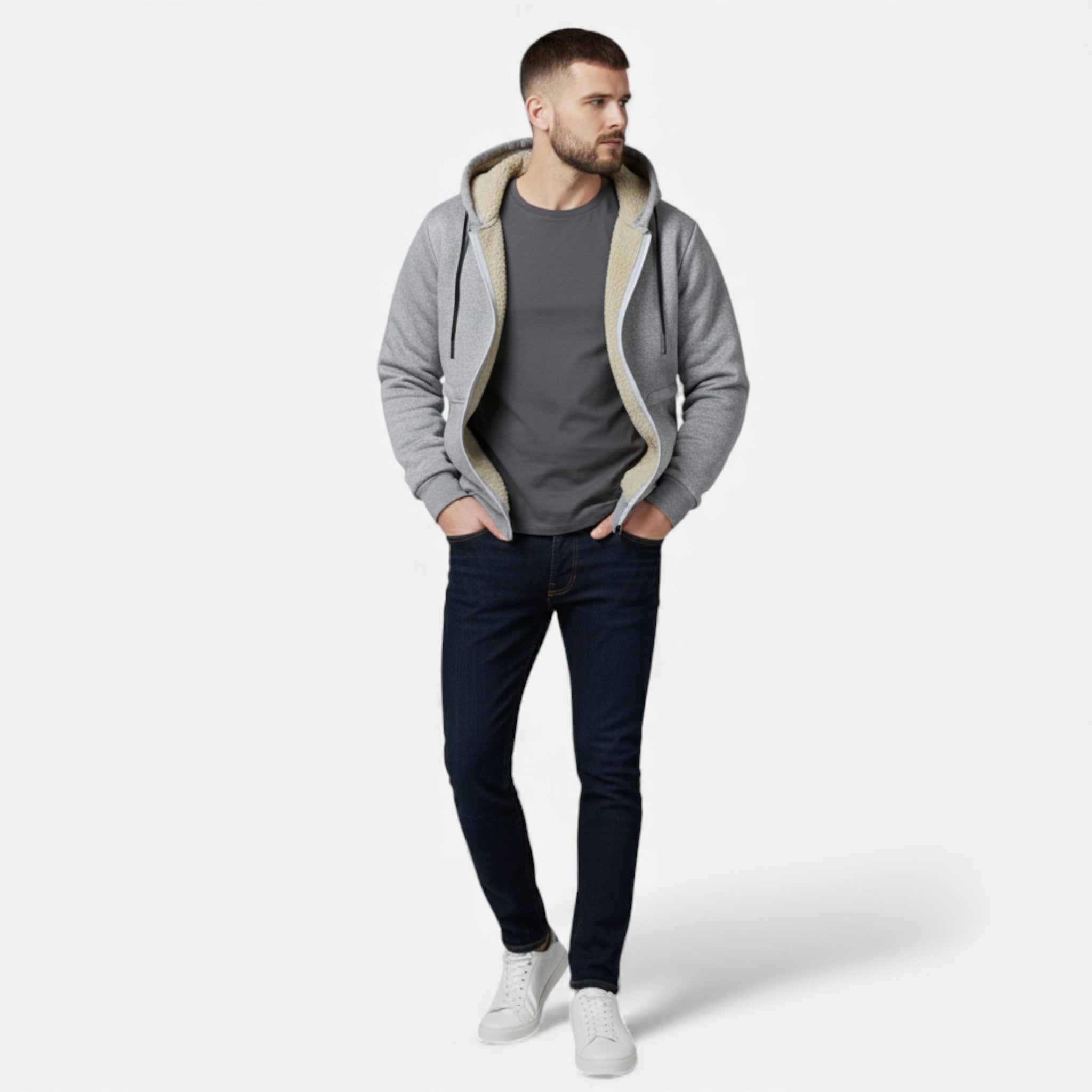 Maison Dresson | Men’s Fleece-Lined Winter Hoodie Jacket