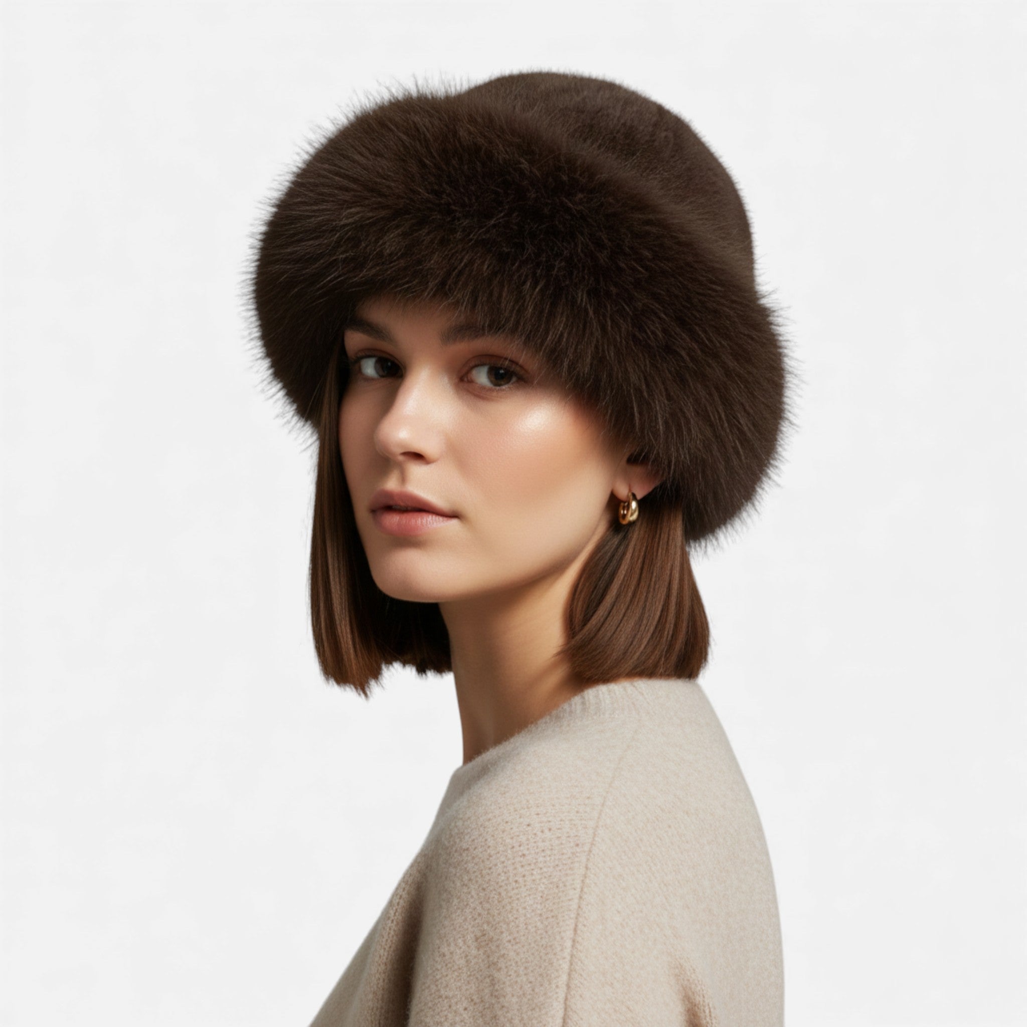 Maison Dresson | Women’s Fluffy Faux Fur Fisherman Hat