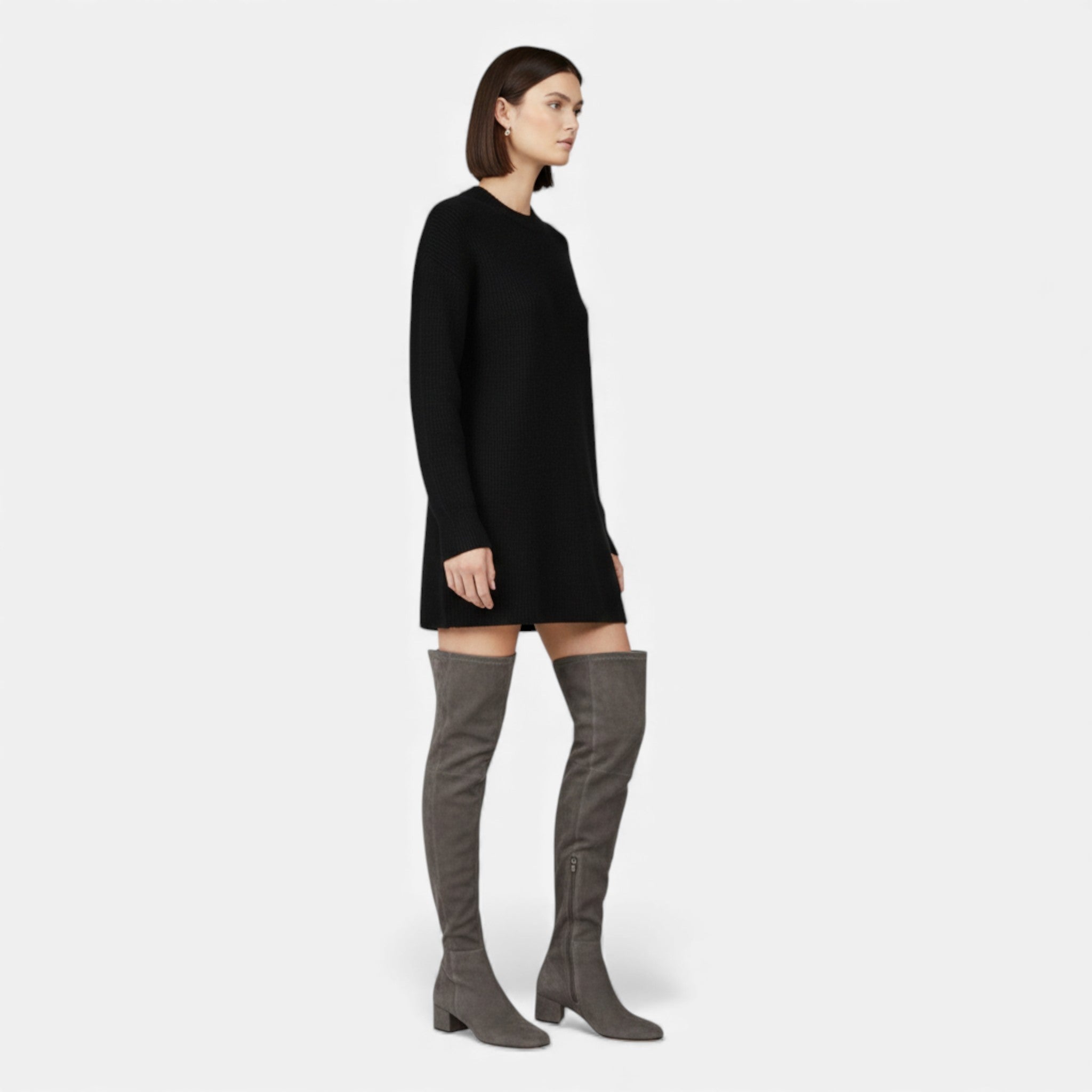 Maison Dresson | Women’s Over-The-Knee Synthetic Suede Winter Boots