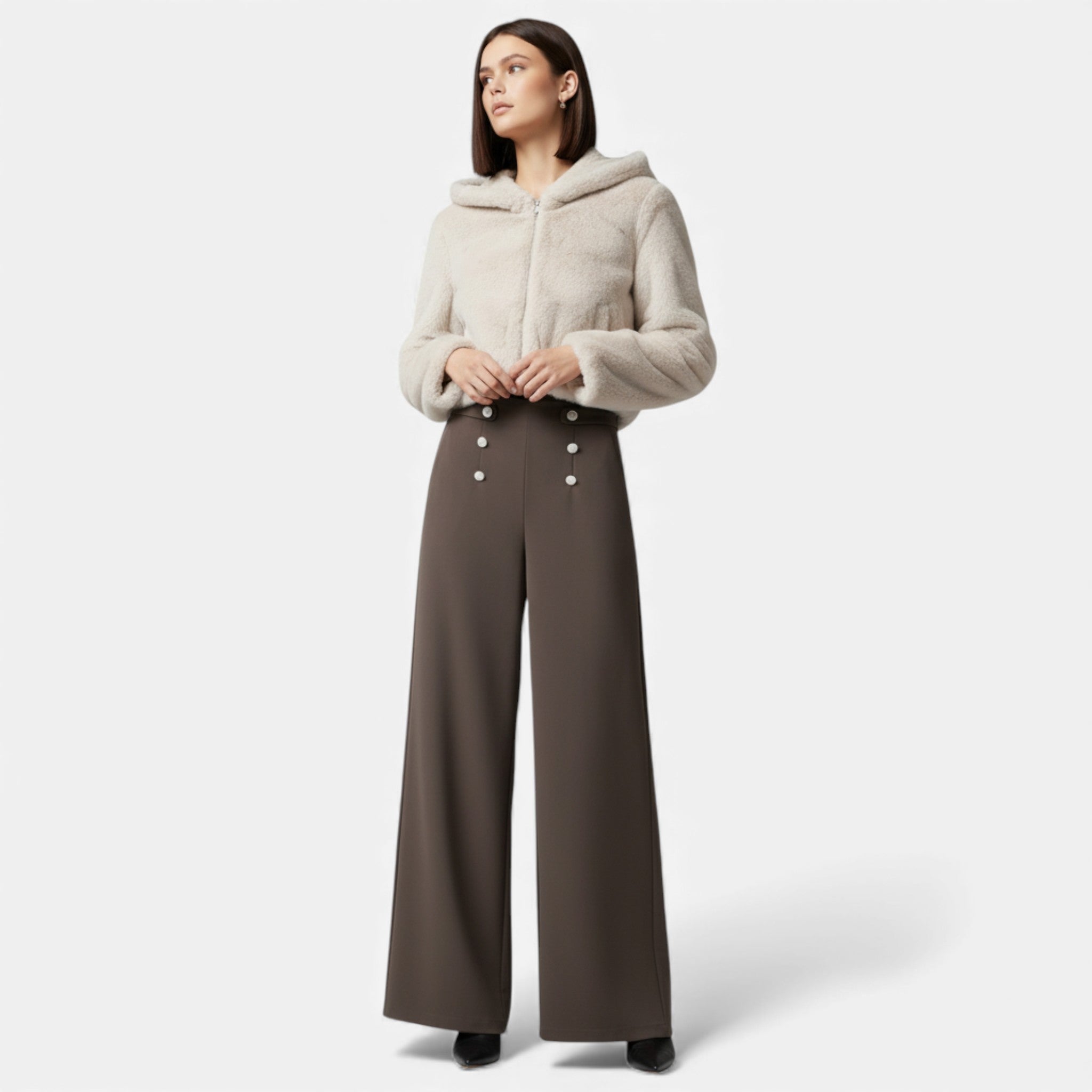 1. Maison Dresson | Women’s Wide-Leg High-Waist Trousers