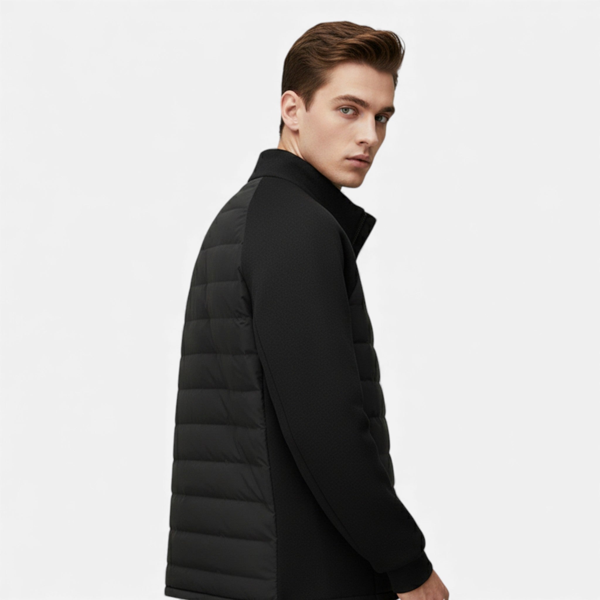 Maison Dresson | Men’s Quilted Down Jacket with Stand-Up Collar