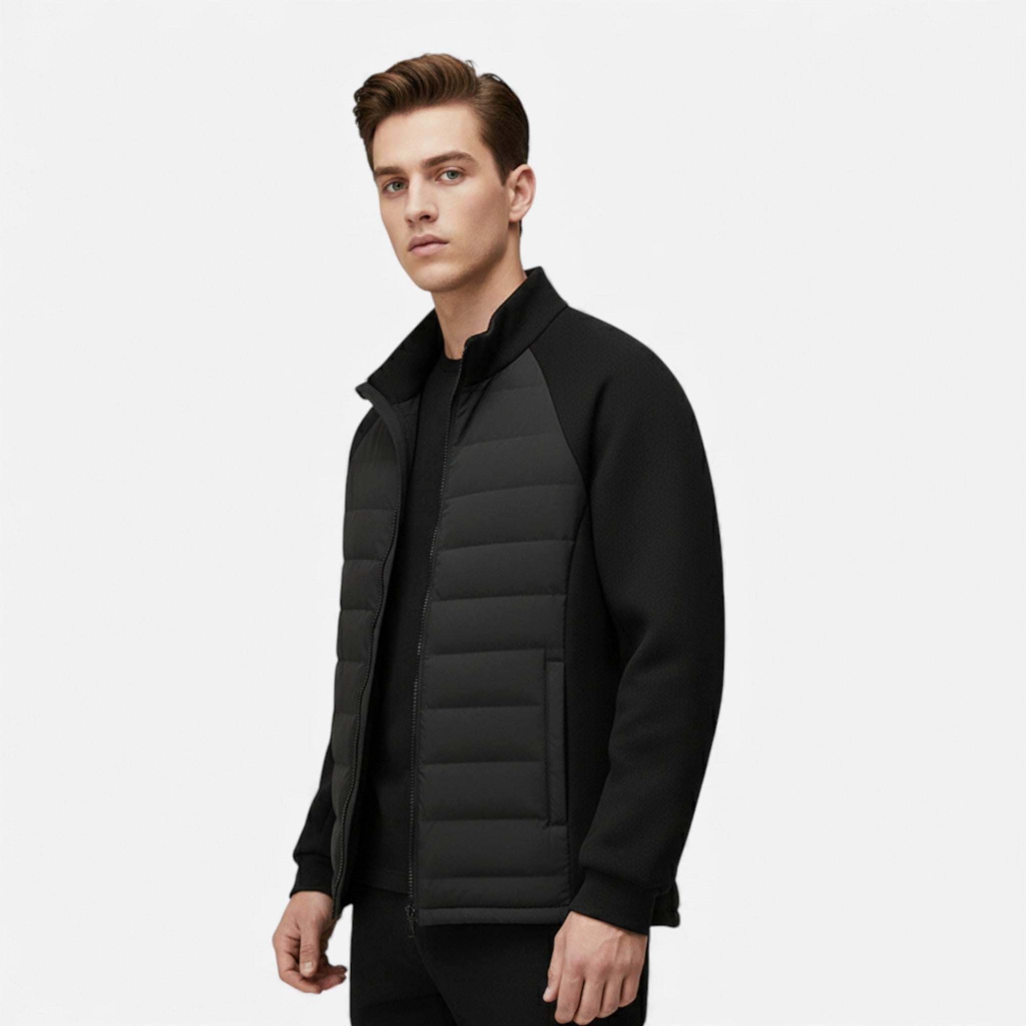 Maison Dresson | Men’s Quilted Down Jacket with Stand-Up Collar