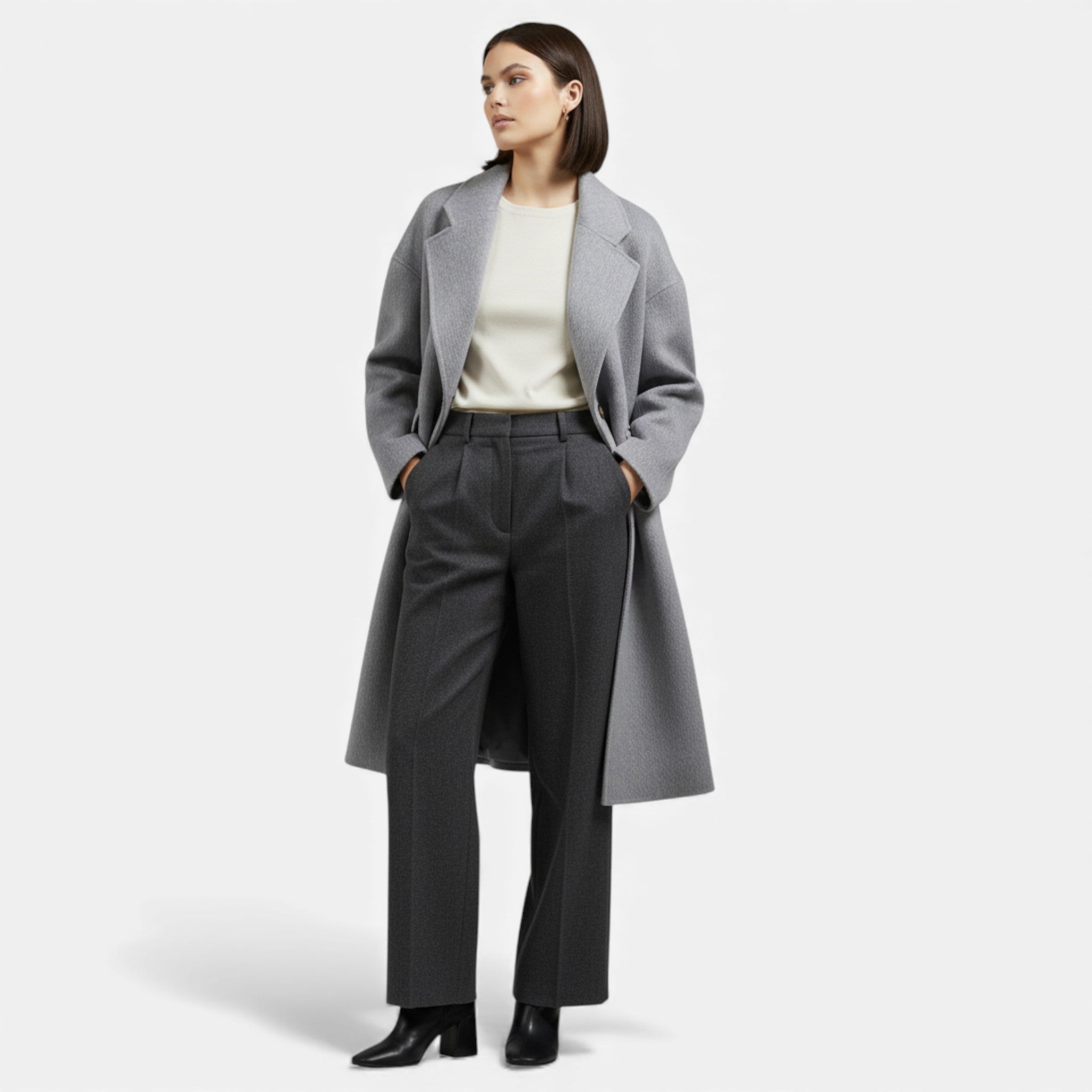 Maison Dresson | Women’s Double Pocket Wool-Blend Winter Coat