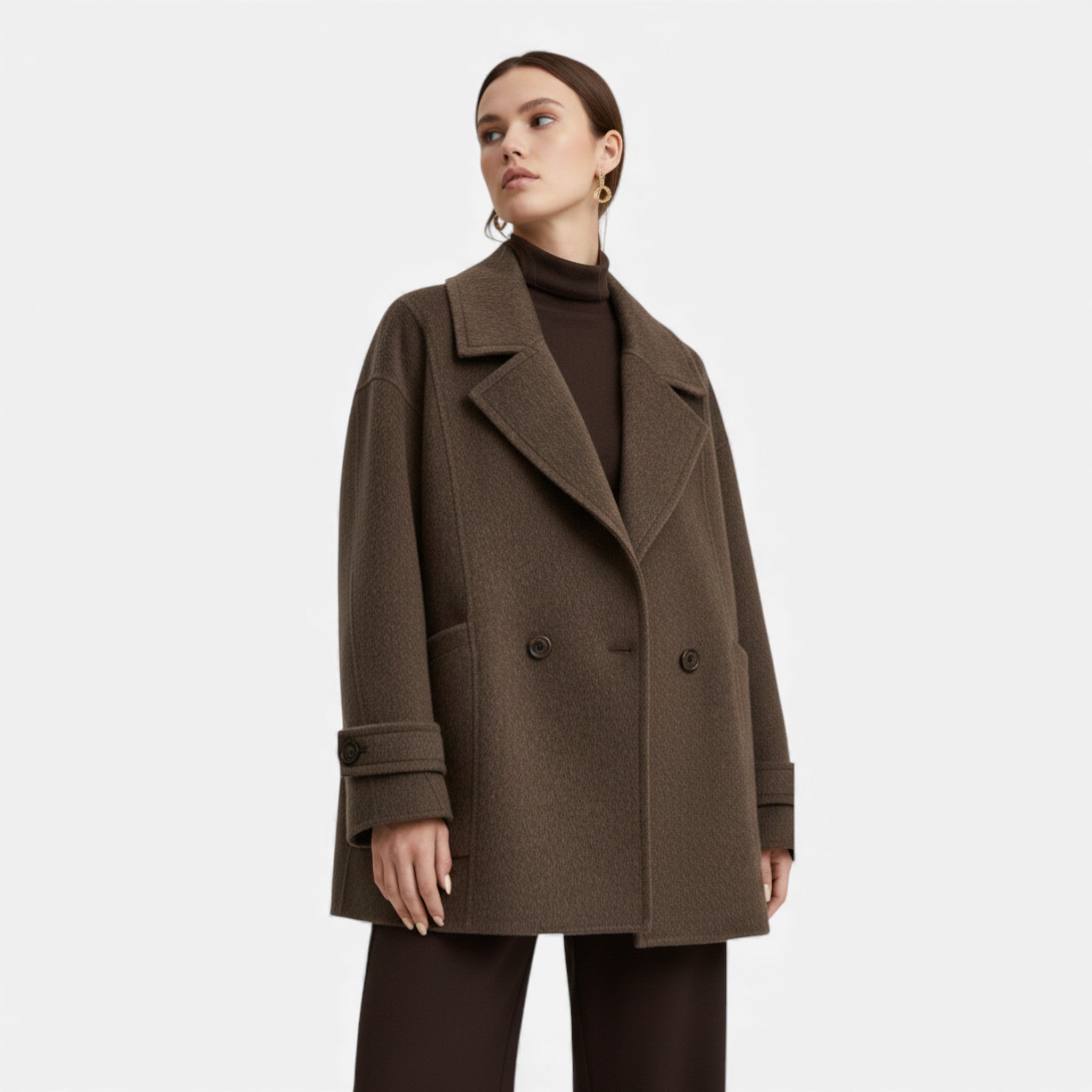 Maison Dresson | Women’s Thick Alpaca-Blend Winter Coat