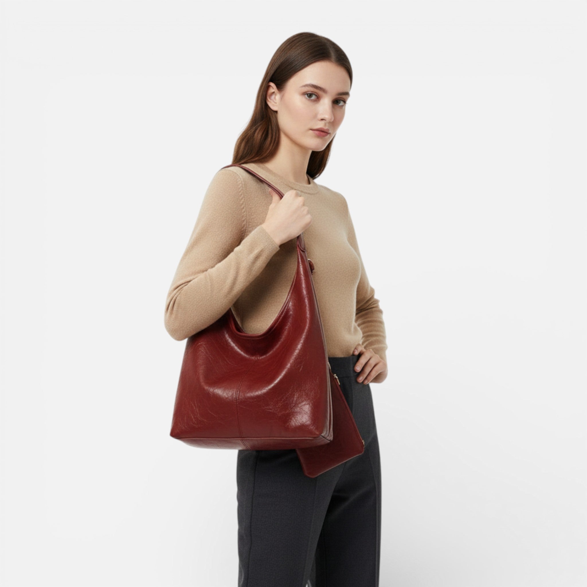 Maison Dresson | Women’s PU Leather Shoulder Tote Bag Set