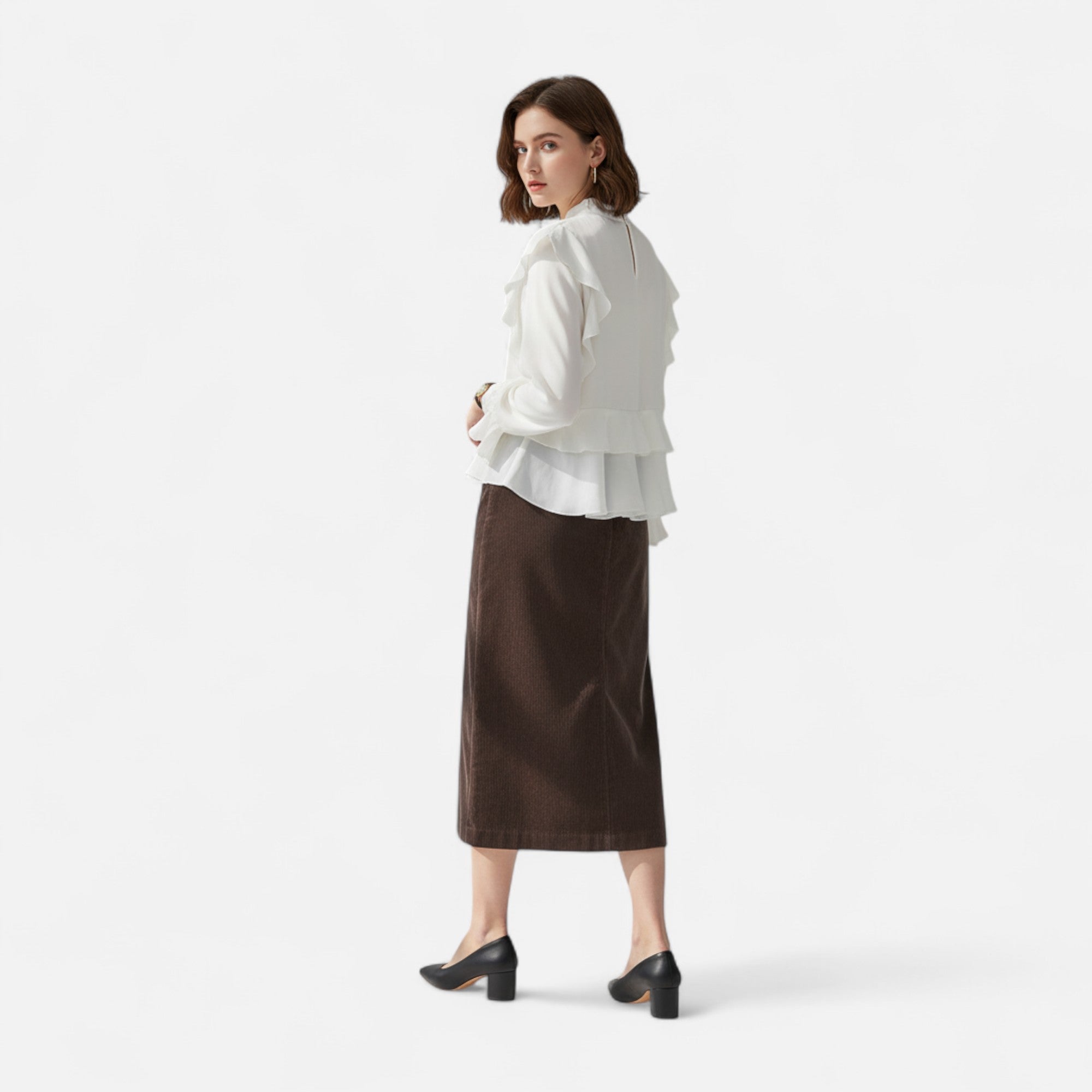 Maison Dresson | Women's Elegant Corduroy Skirt