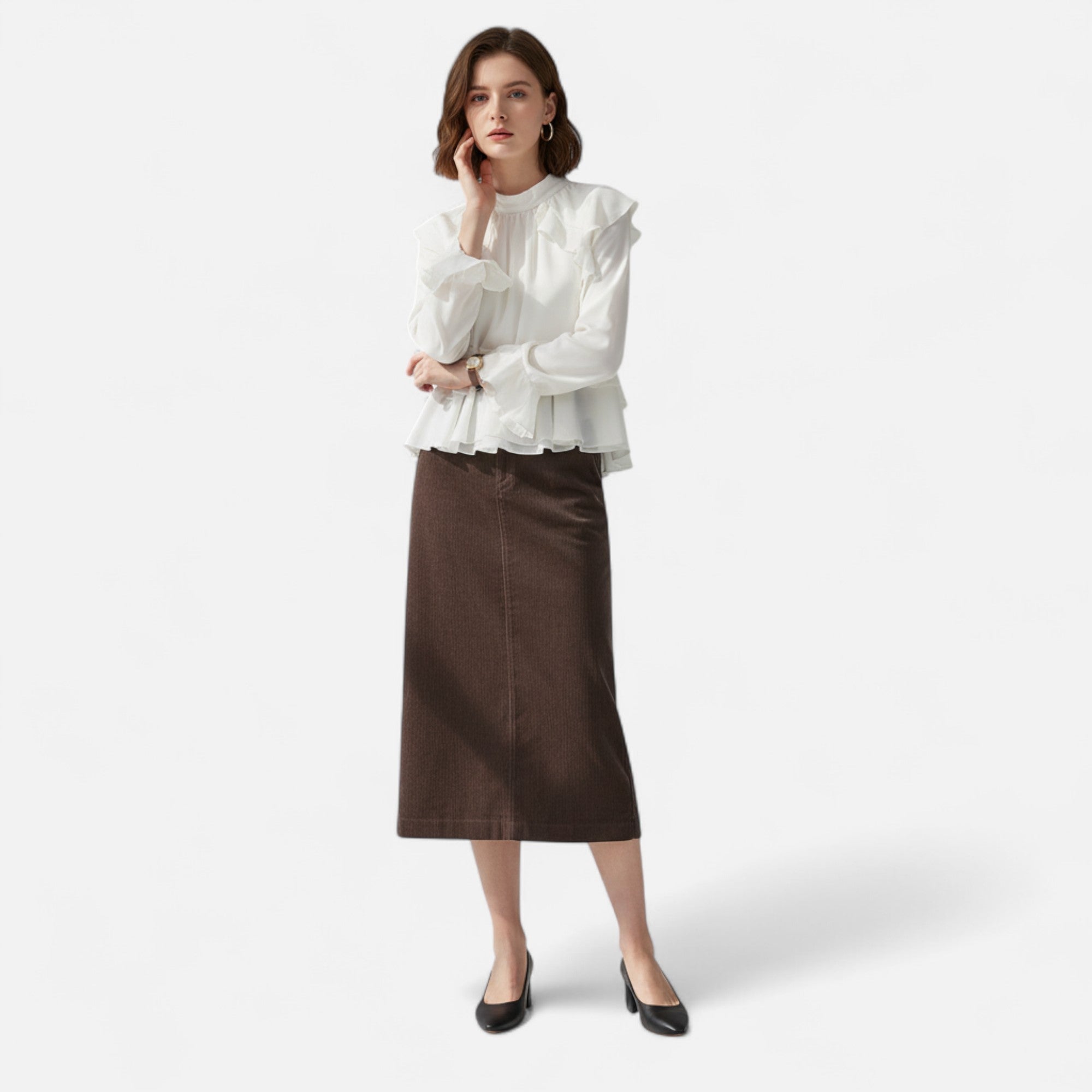 Maison Dresson | Women's Elegant Corduroy Skirt