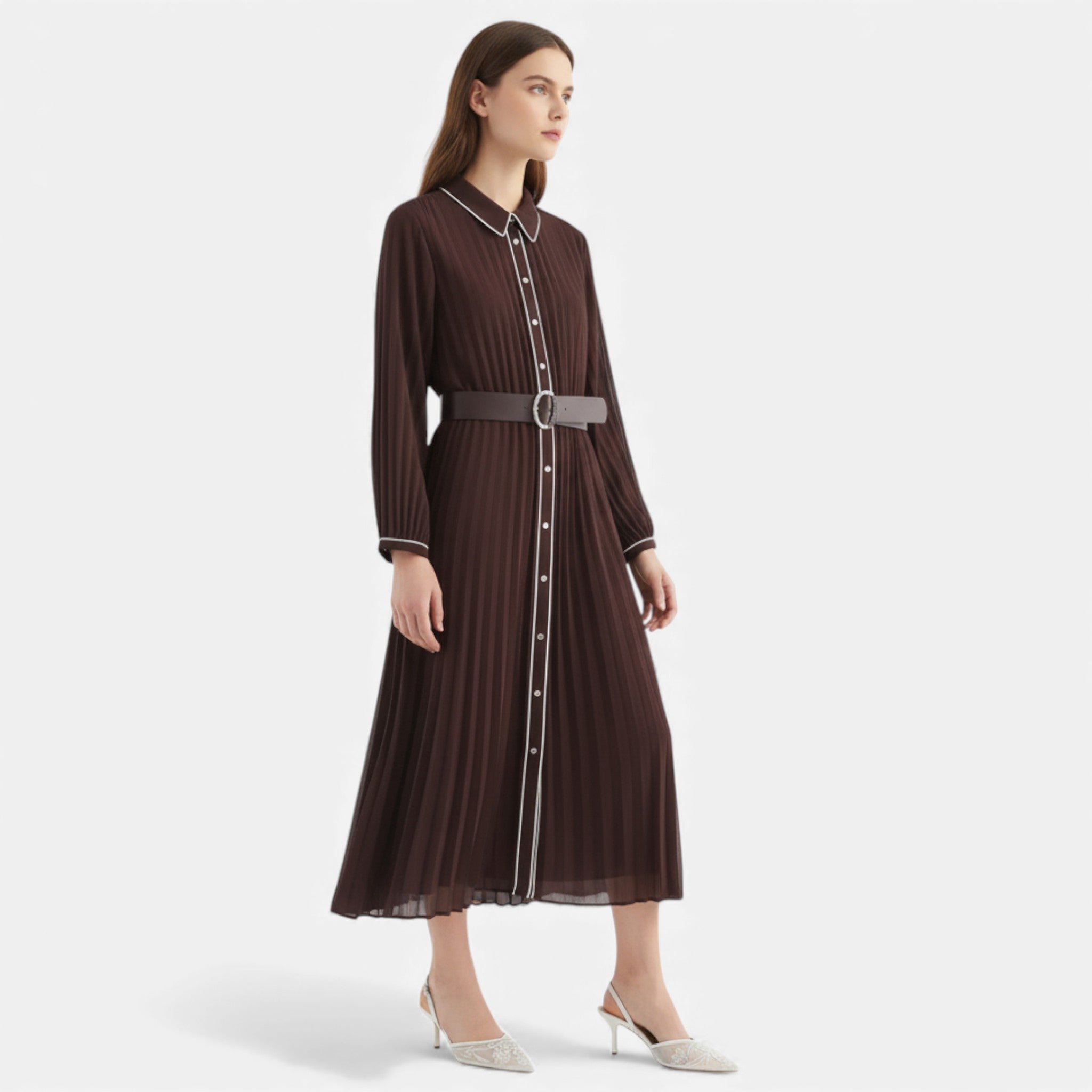 Maison Dresson | Women’s Embroidered Mesh Designer Heels