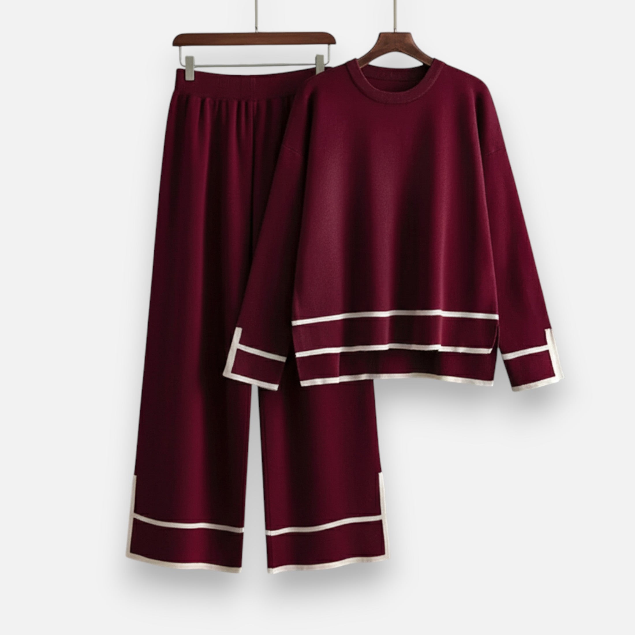 Maison Dresson | Women’s Knitted Two-Piece Set – Effortless Winter Poise