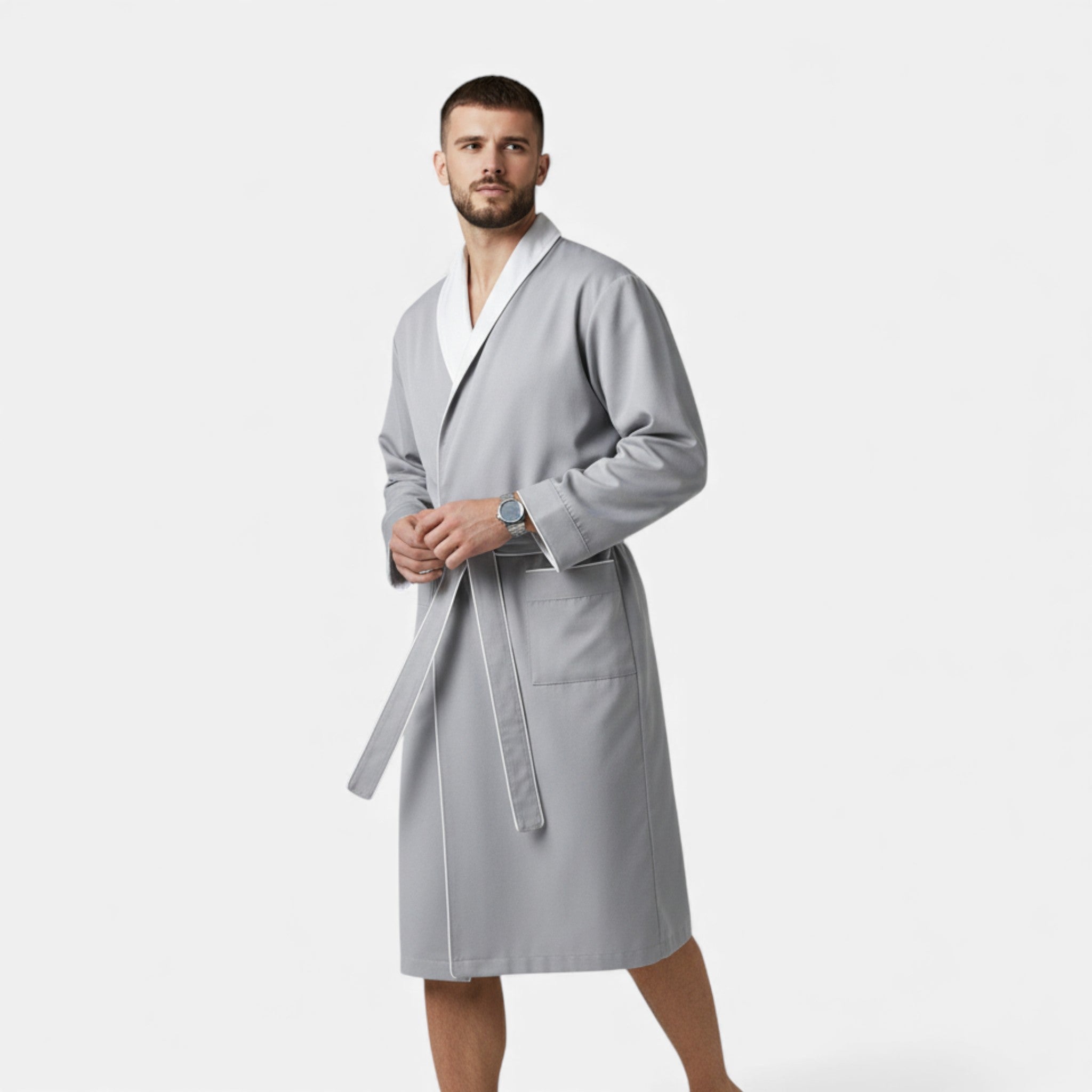Maison Dresson | Unisex Double-Layer Cotton Bathrobe