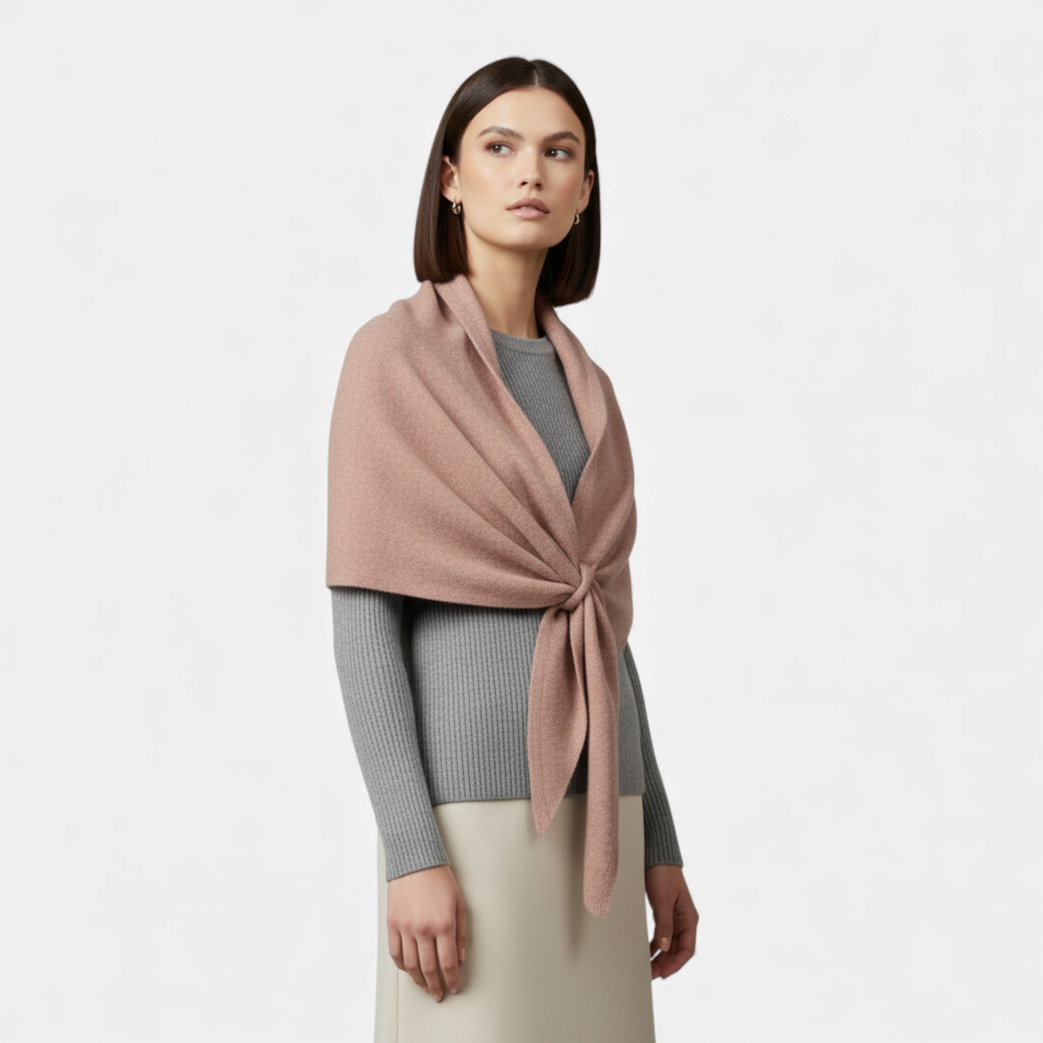 Maison Dresson | Women’s Oversized Wool-Blend Triangle Shawl Scarf