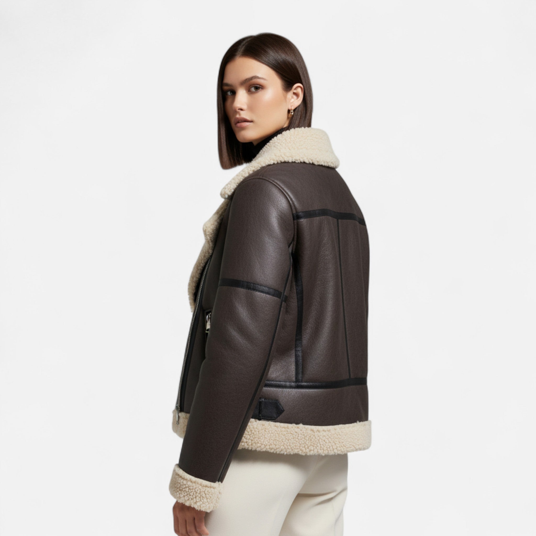 Maison Dresson | Women’s Autumn Belted Leather Jacket