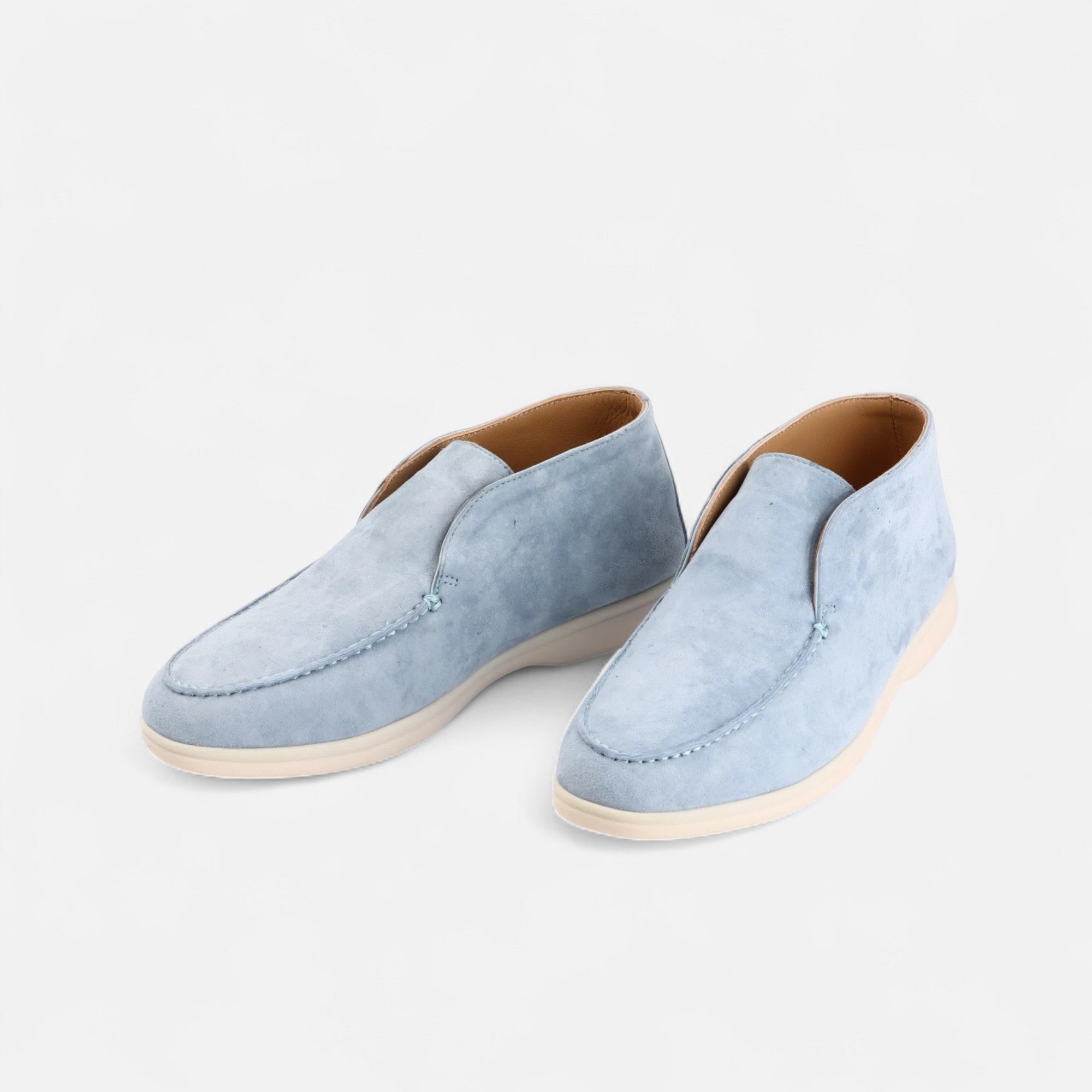 Maison Dresson | Men’s Suede Mule Loafers in Heritage Camel