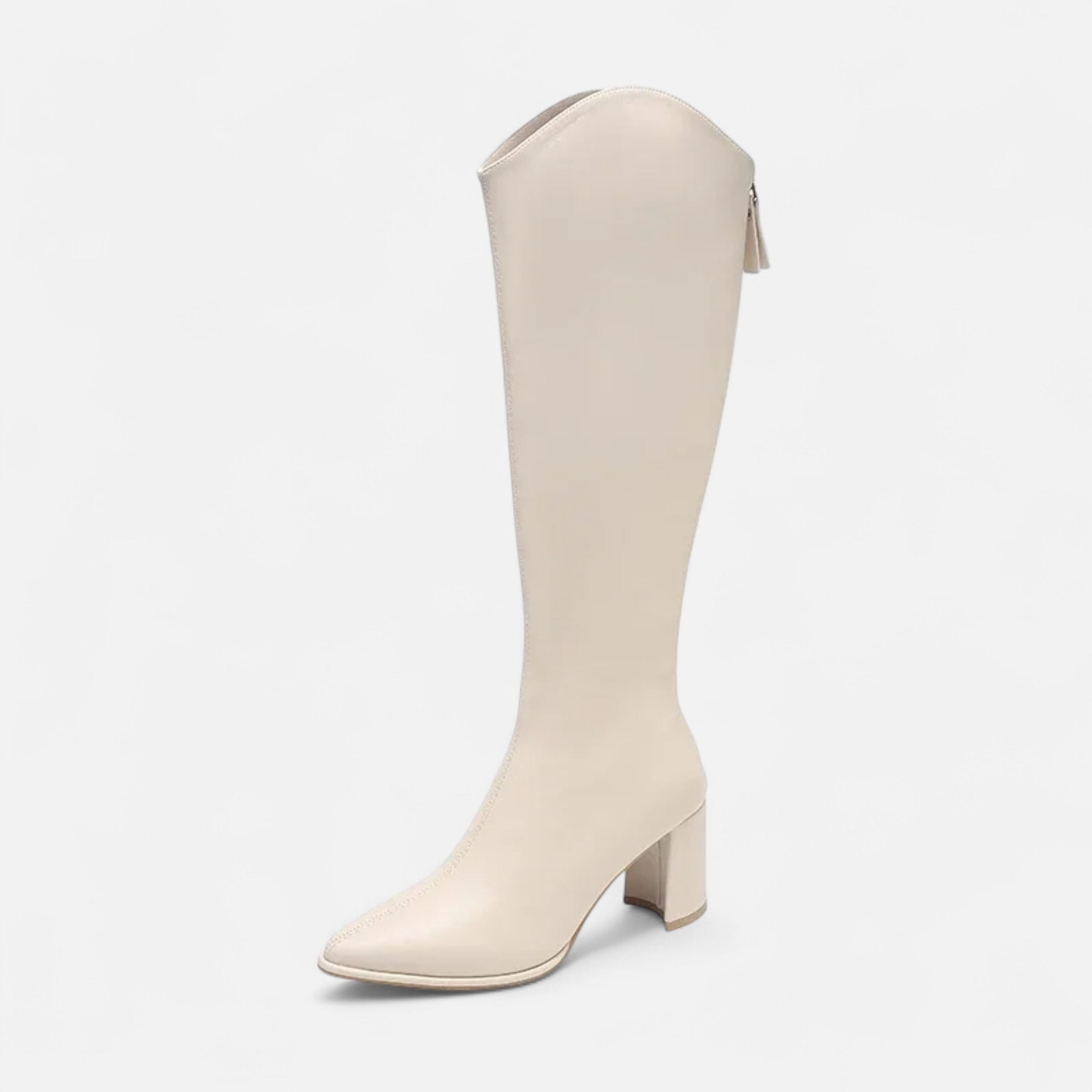 Maison Dresson | Women’s Knee-High Zip Heeled Boots