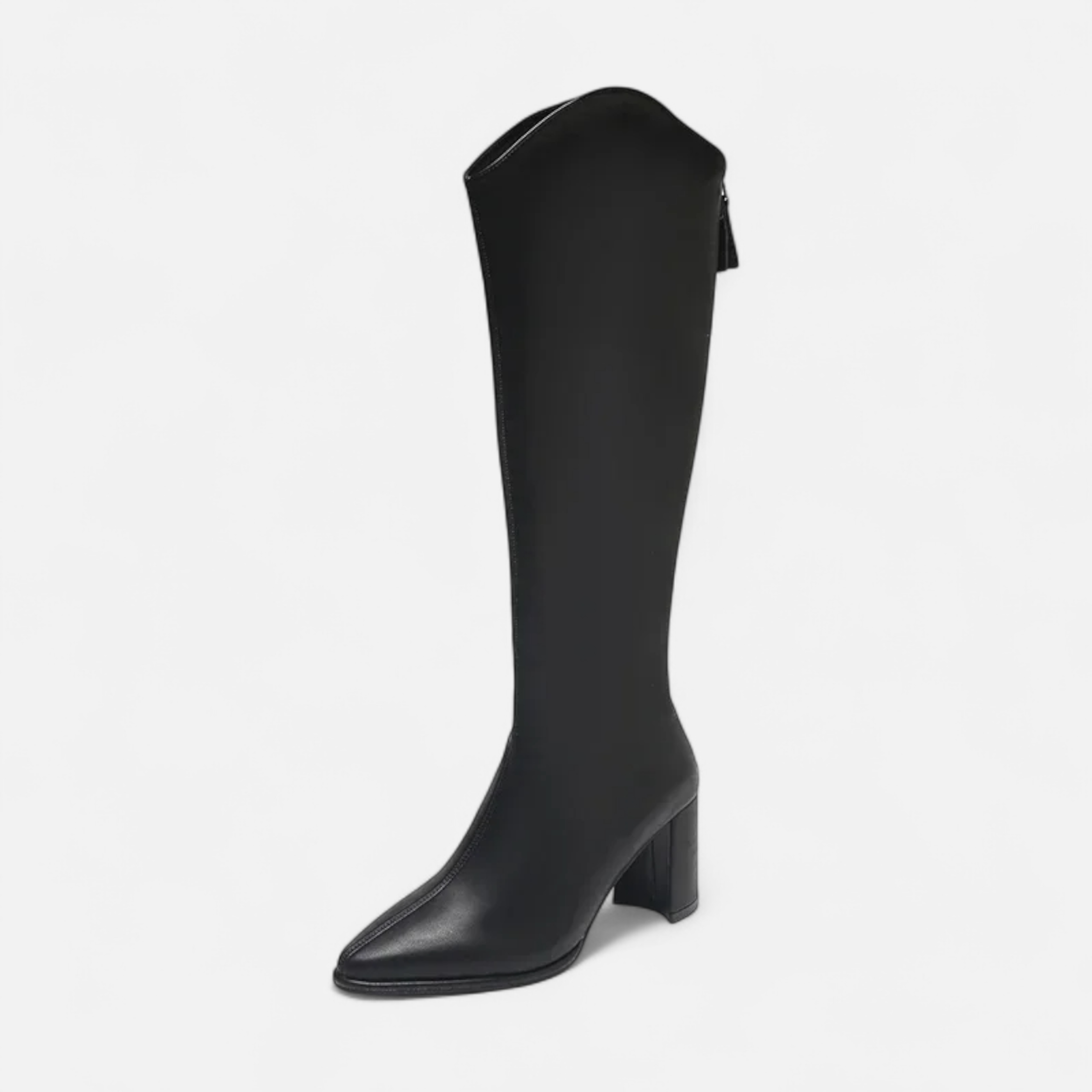Maison Dresson | Women’s Knee-High Zip Heeled Boots