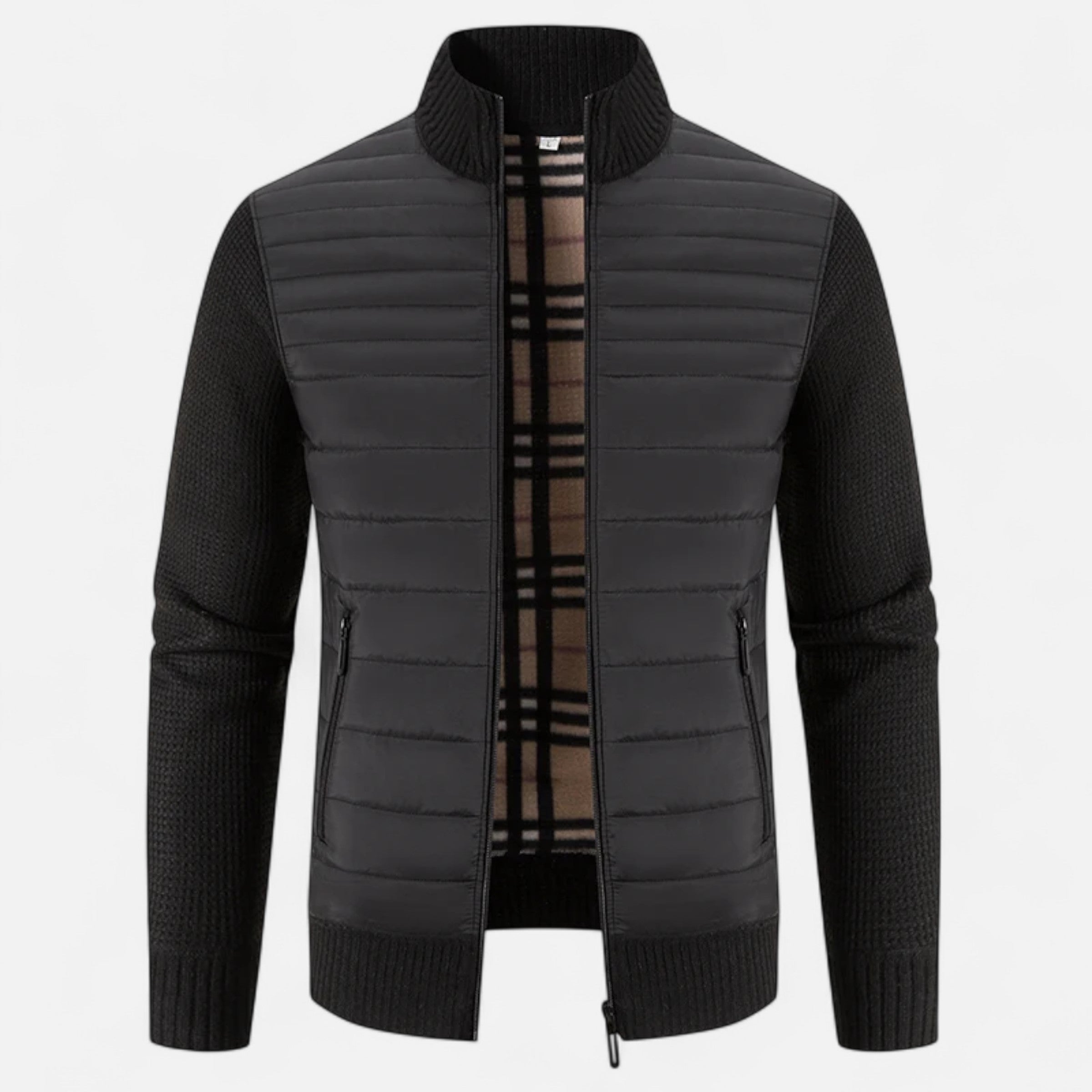 Maison Dresson | Men’s Fleece Stand-Collar Patchwork Jacket