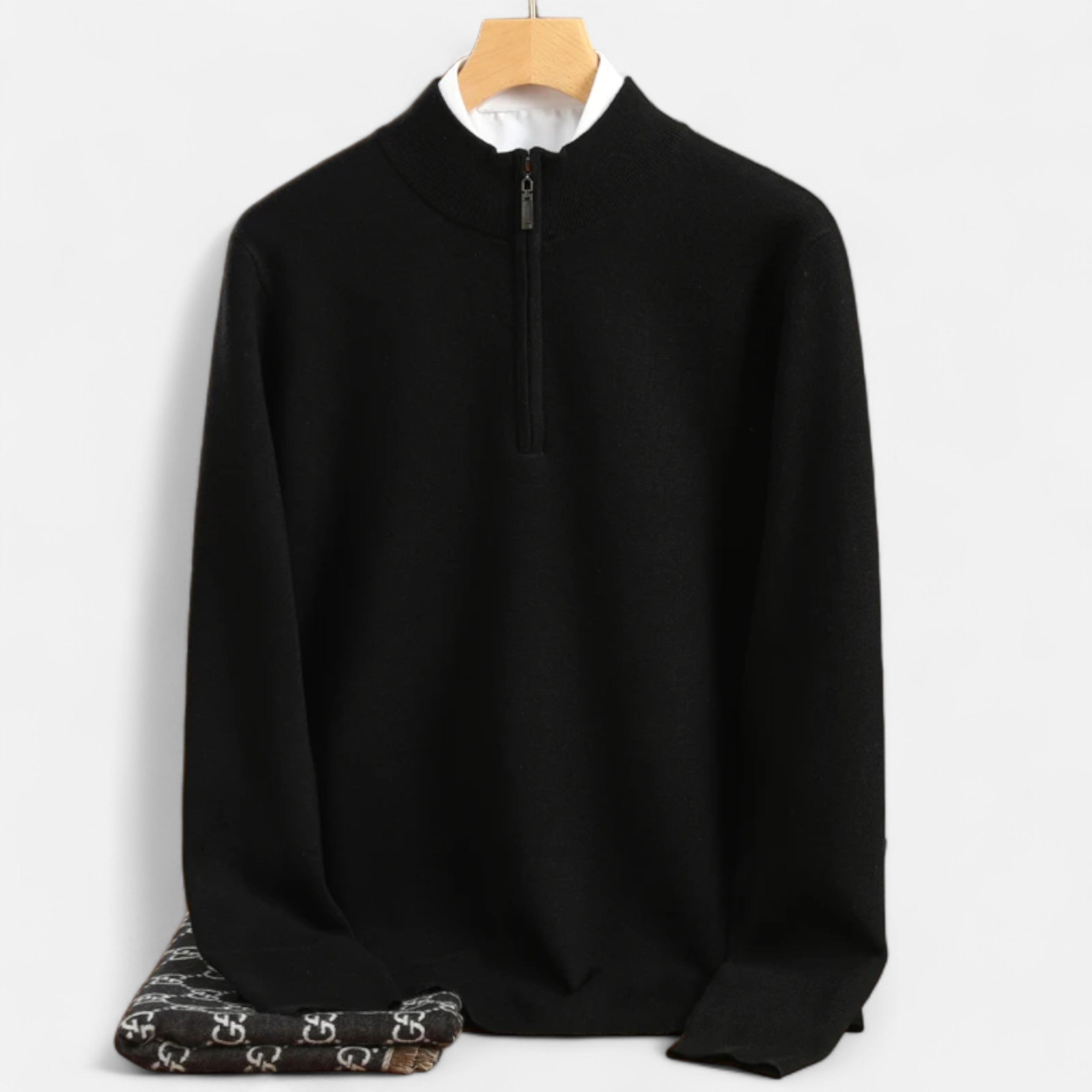 Maison Dresson | Men’s Merino Wool Half-Zip Sweater