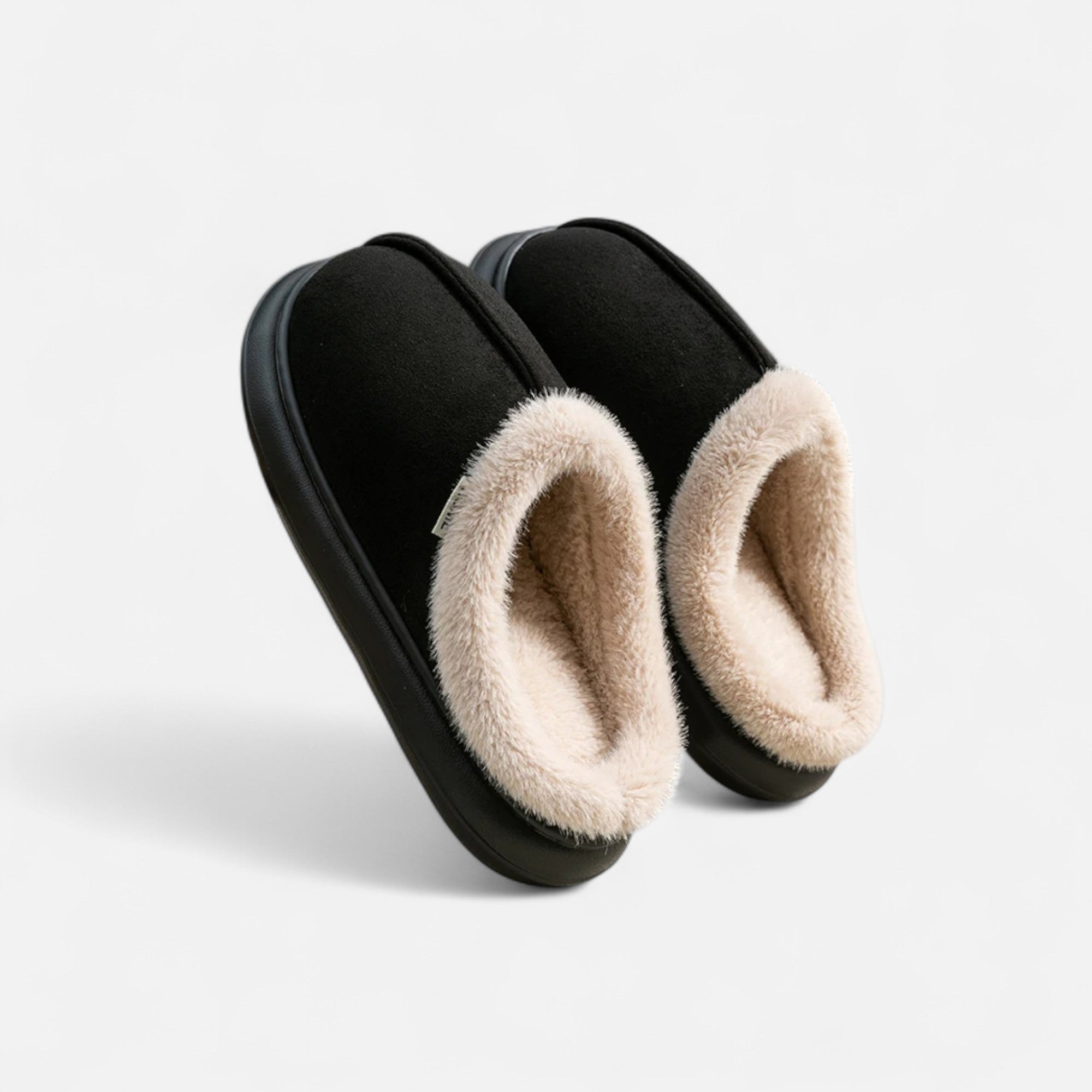 Maison Dresson | Women’s Plush Cashmere-Touch Platform Slippers