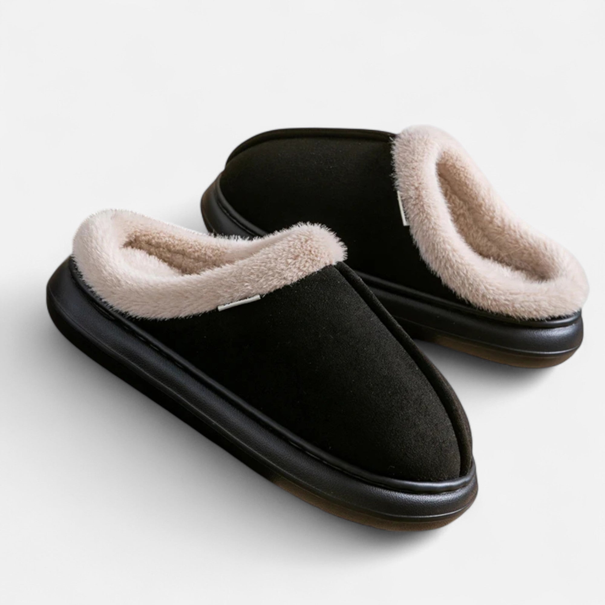 Maison Dresson | Women’s Plush Cashmere-Touch Platform Slippers