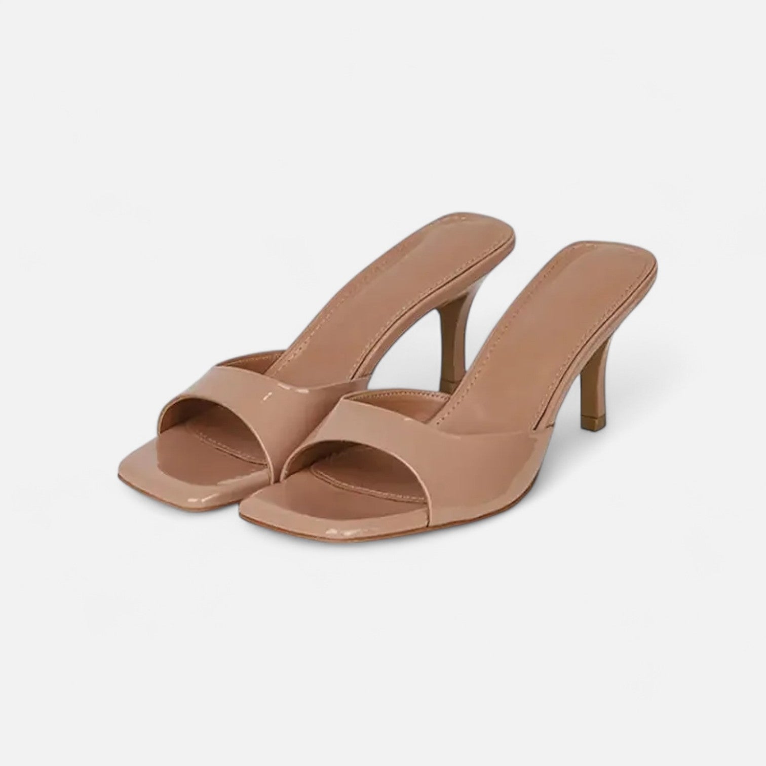 Maison Dresson | Women’s High Heel Summer Sandals – Square Toe, Open Silhouette, Elevated Finish