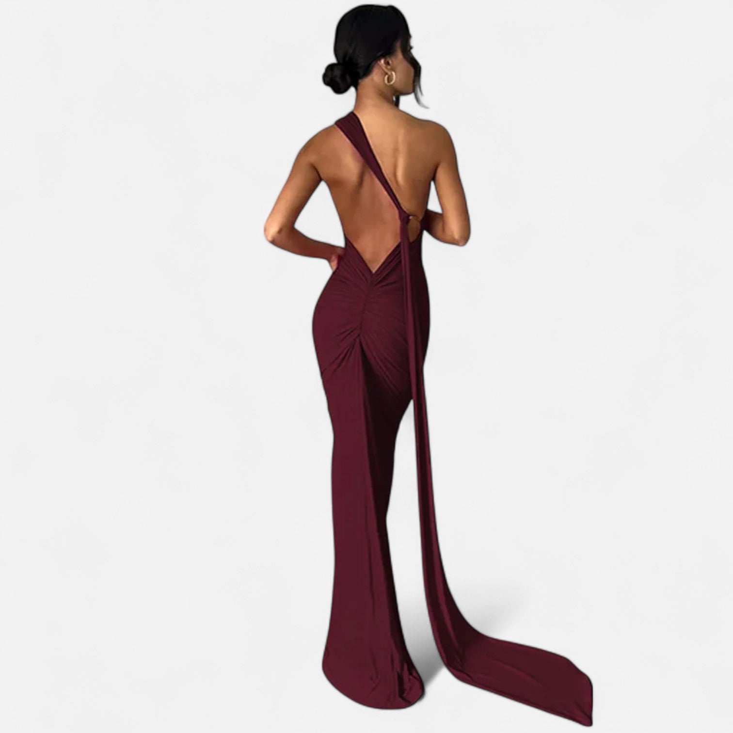 Maison Dresson | Women’s Backless Scarf-Tie Evening Dress