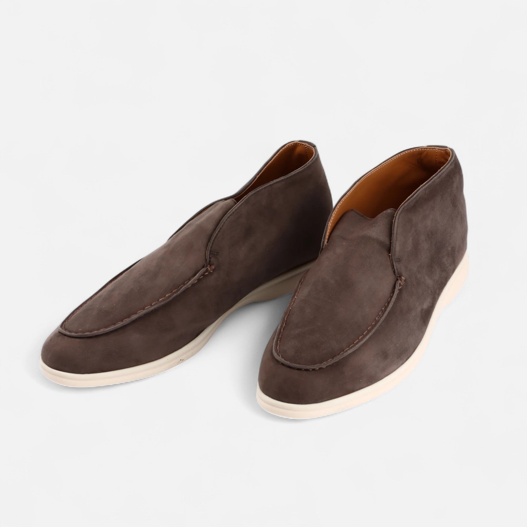 Maison Dresson | Men’s Suede Mule Loafers in Heritage Camel