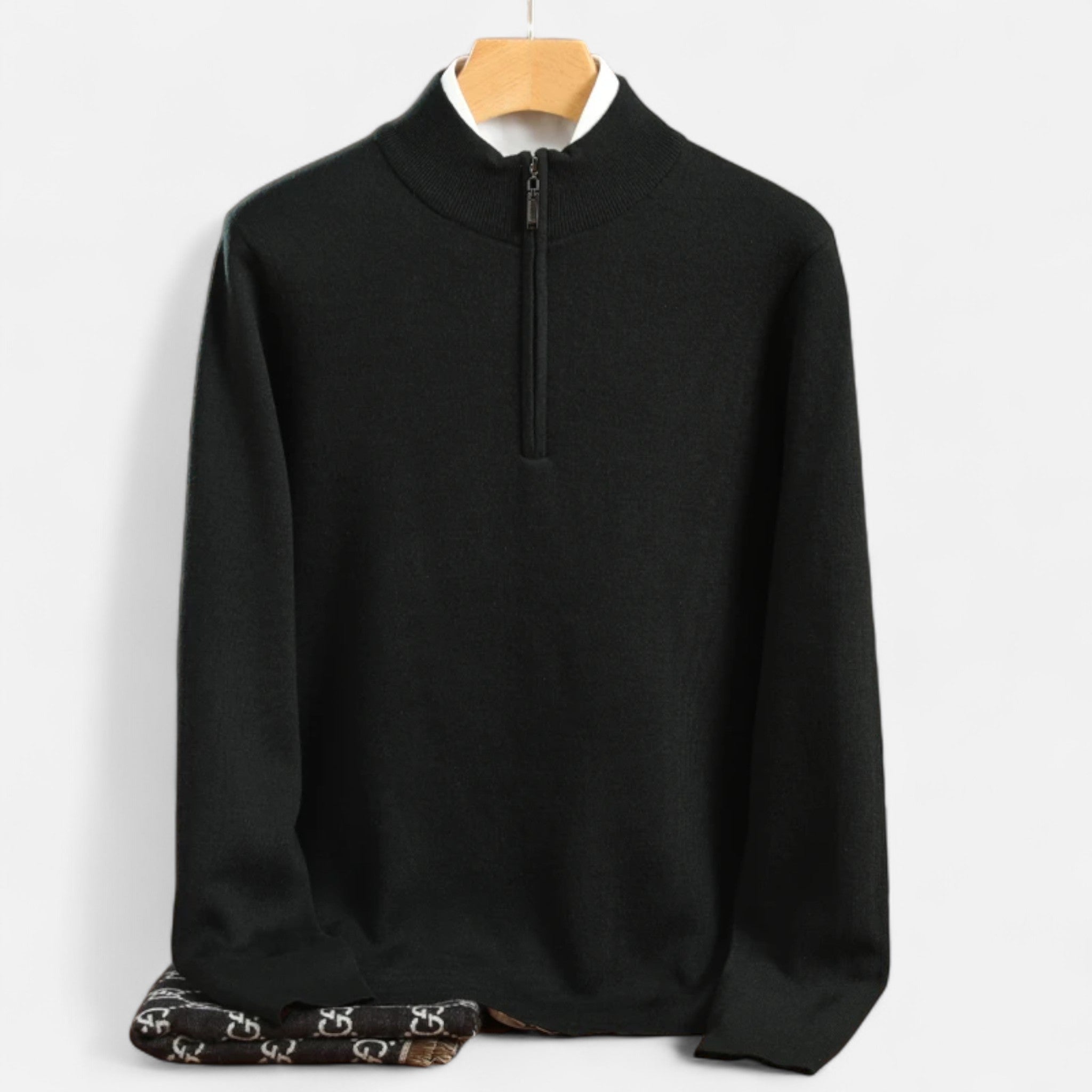 Maison Dresson | Men’s Merino Wool Half-Zip Sweater
