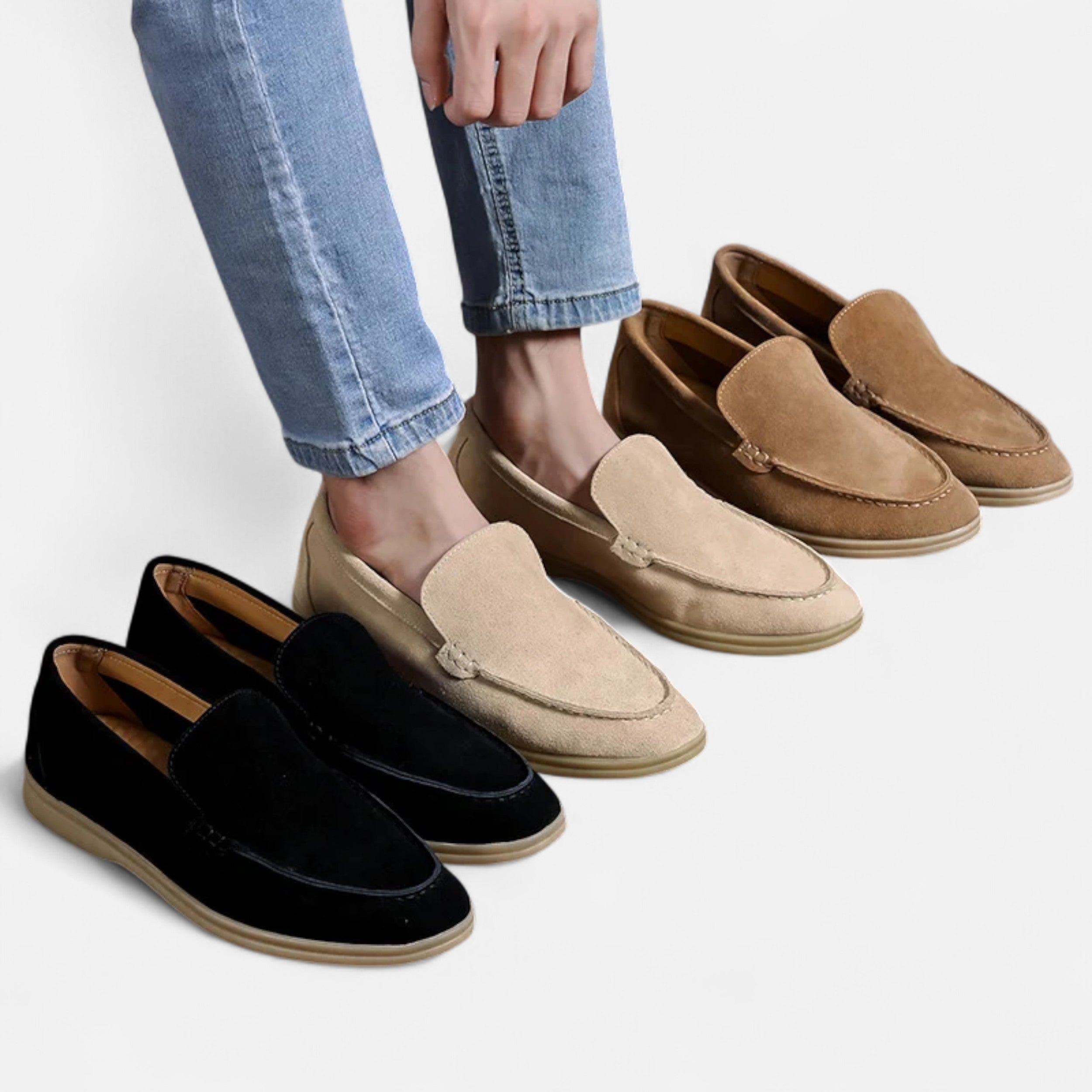Maison Dresson | Men’s Suede Loafers | Classic Slip-On Elegance