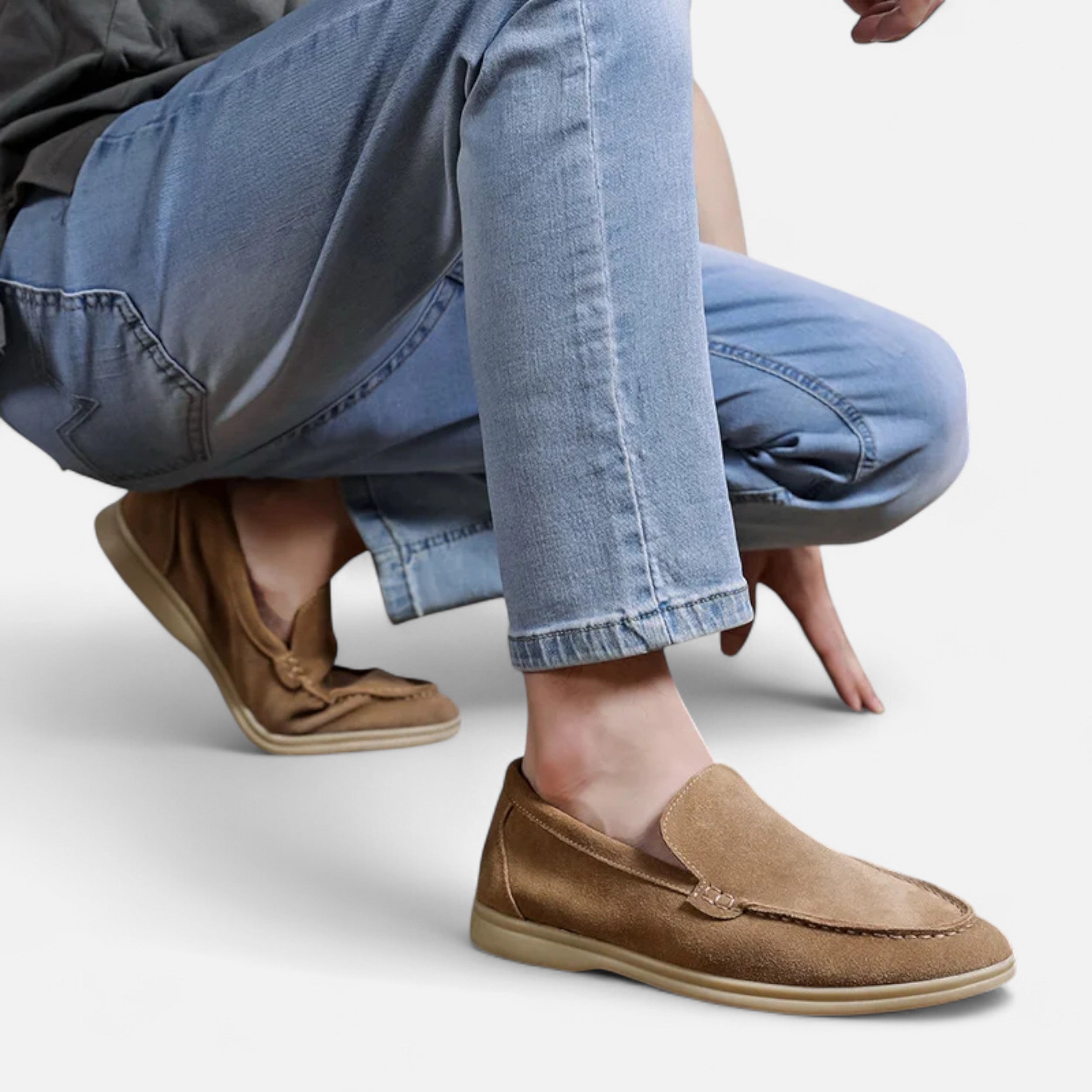 Maison Dresson | Men’s Suede Loafers | Classic Slip-On Elegance