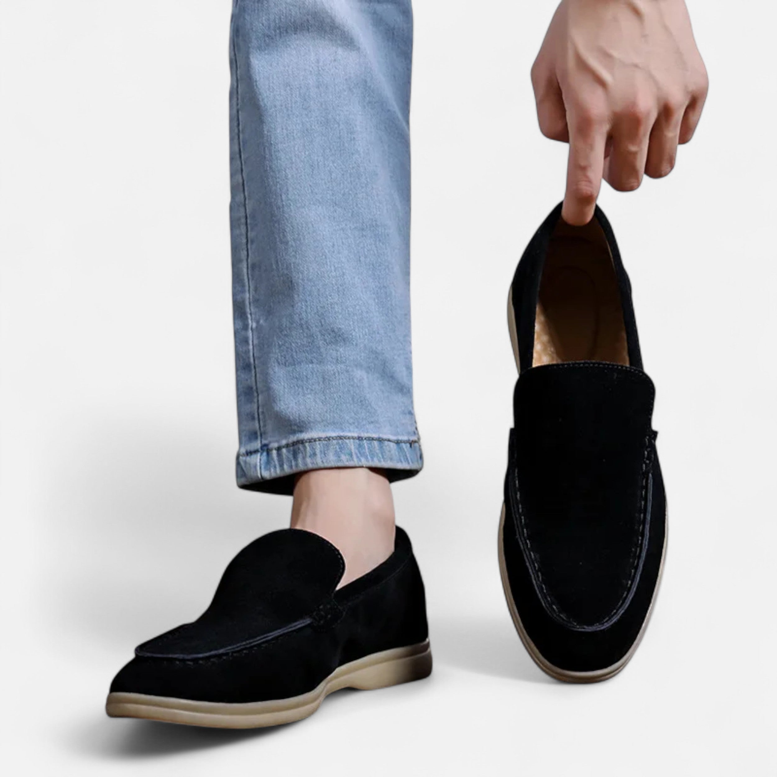 Maison Dresson | Men’s Suede Loafers | Classic Slip-On Elegance