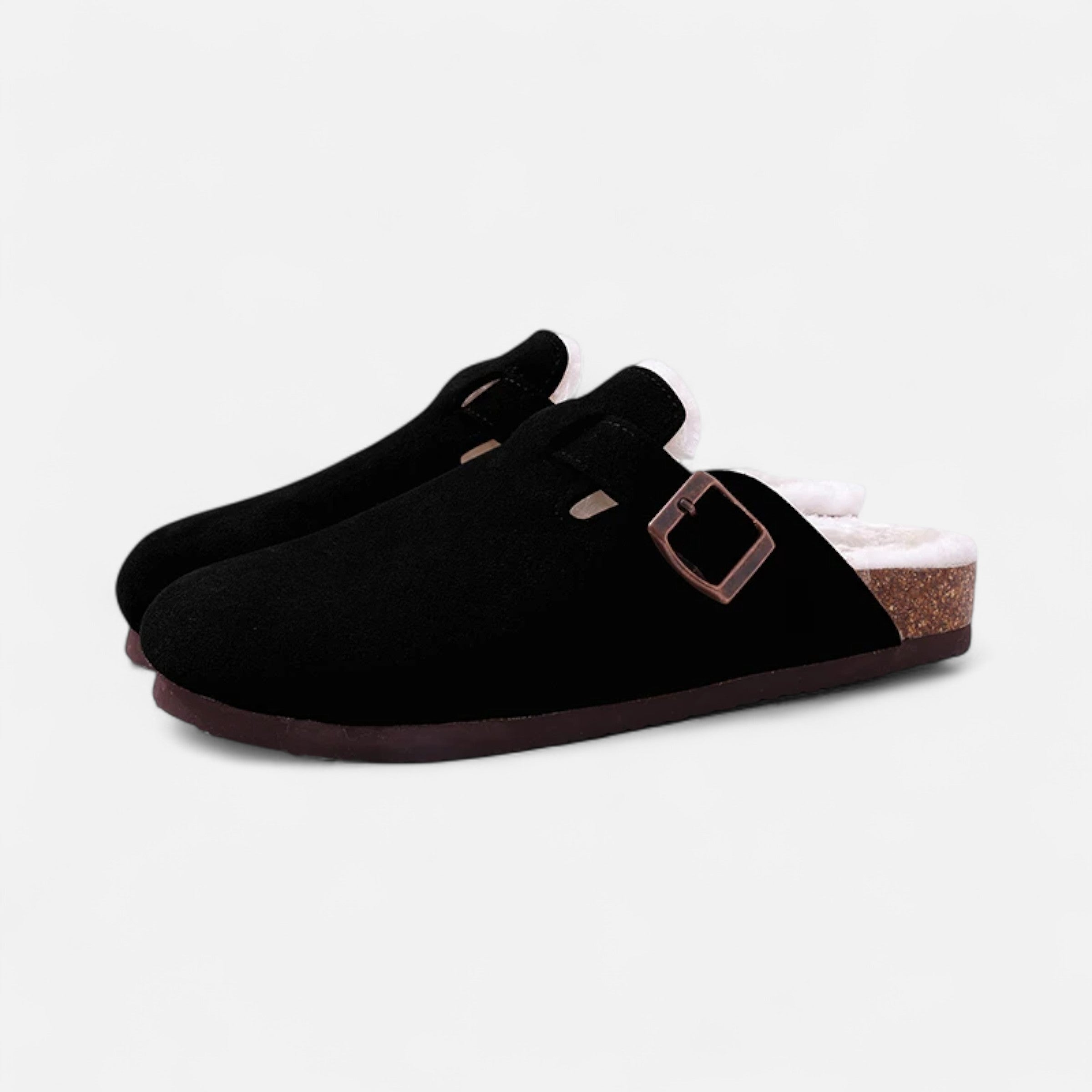 Maison Dresson | Unisex Fur-Lined Cork Clogs