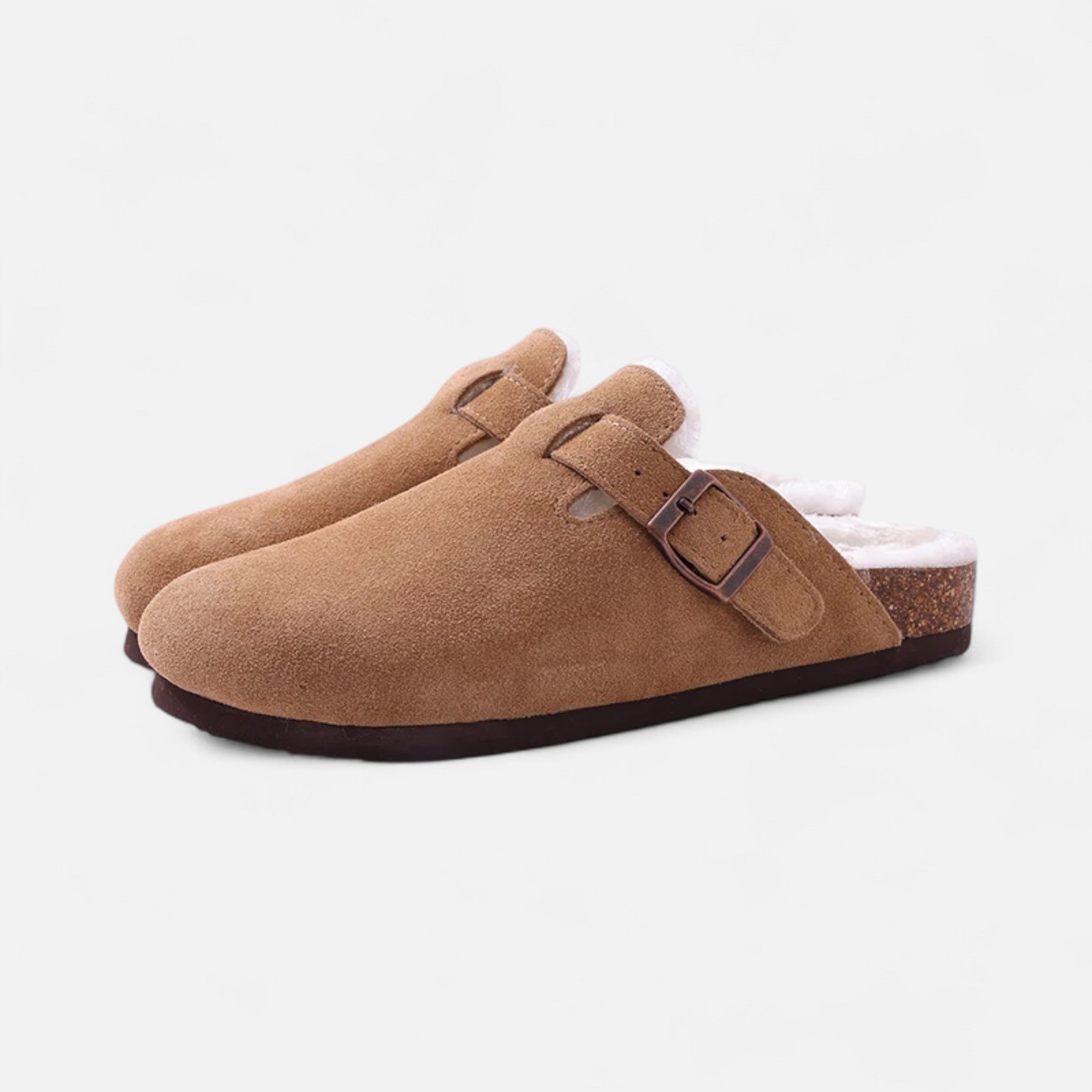 Maison Dresson | Unisex Fur-Lined Cork Clogs