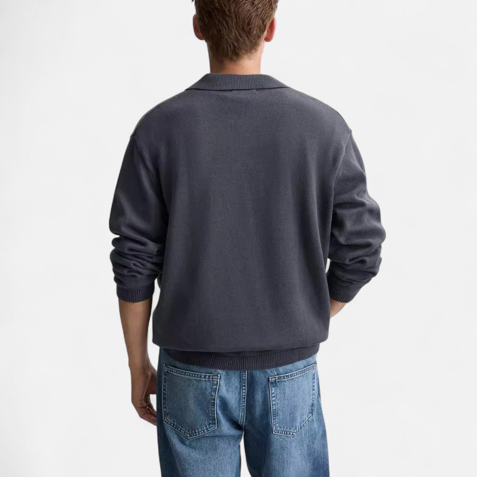 Maison Dresson | Men’s Knitted Cotton Polo Shirt