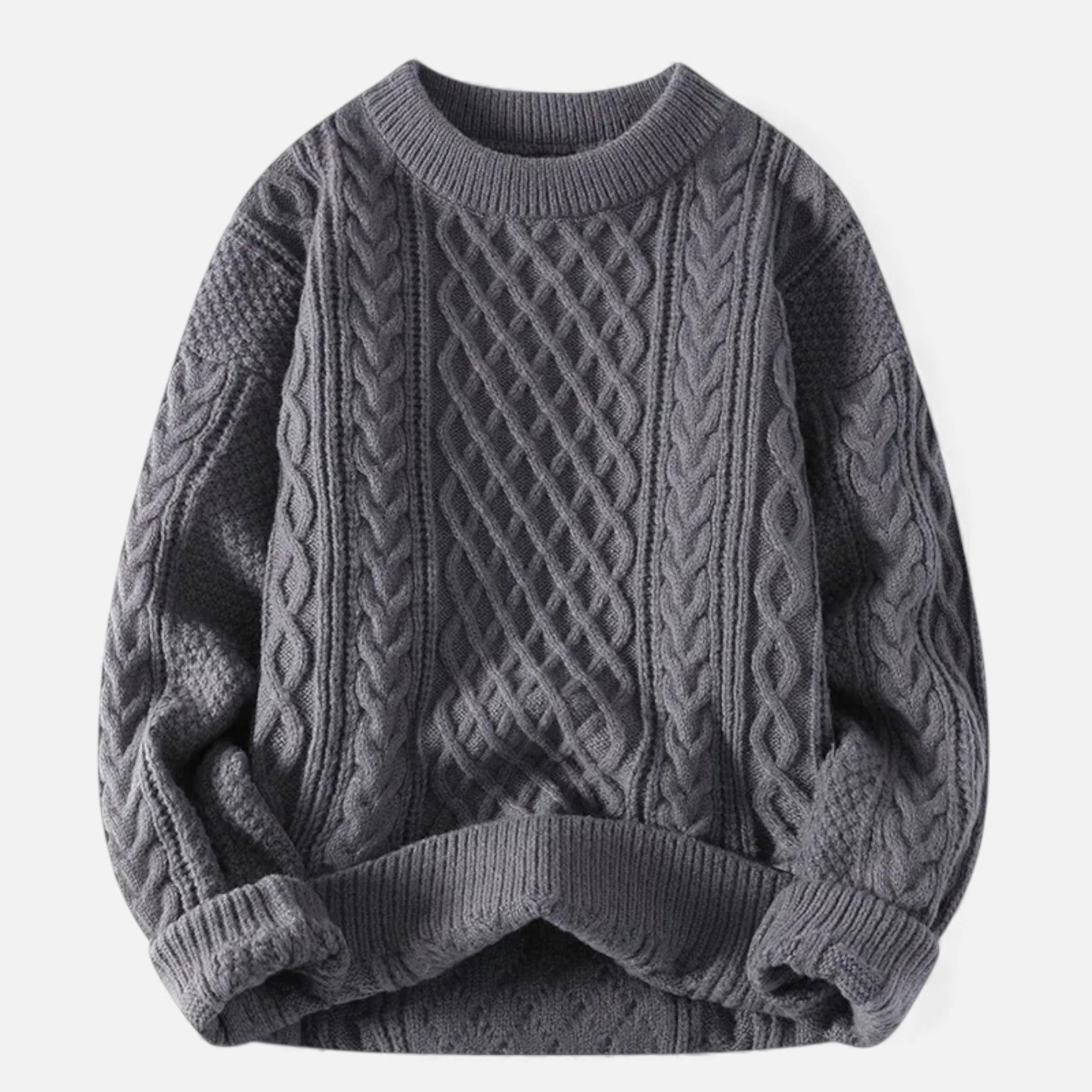 Maison Dresson | Women’s Slight-Stretch Knitted Cabled Sweater