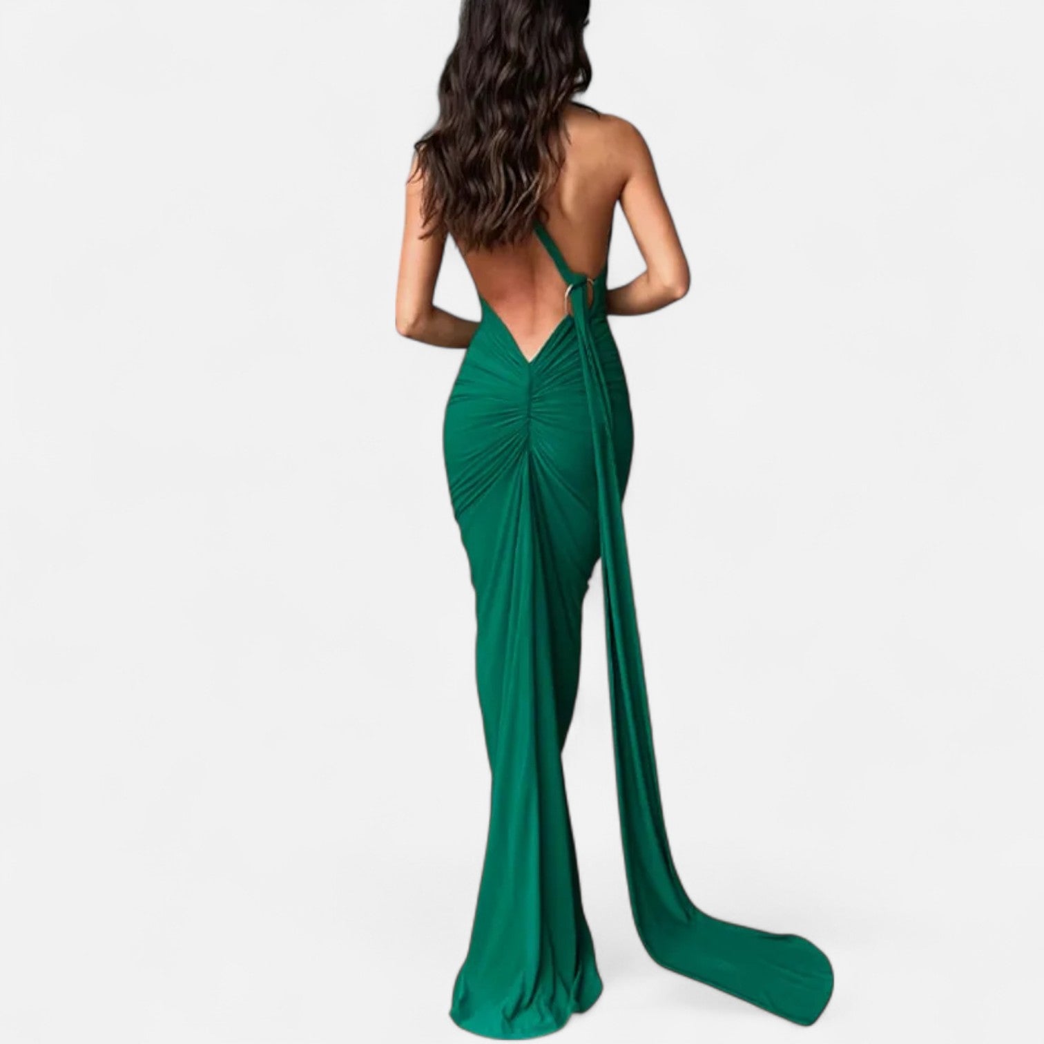 Maison Dresson | Women’s Backless Scarf-Tie Evening Dress