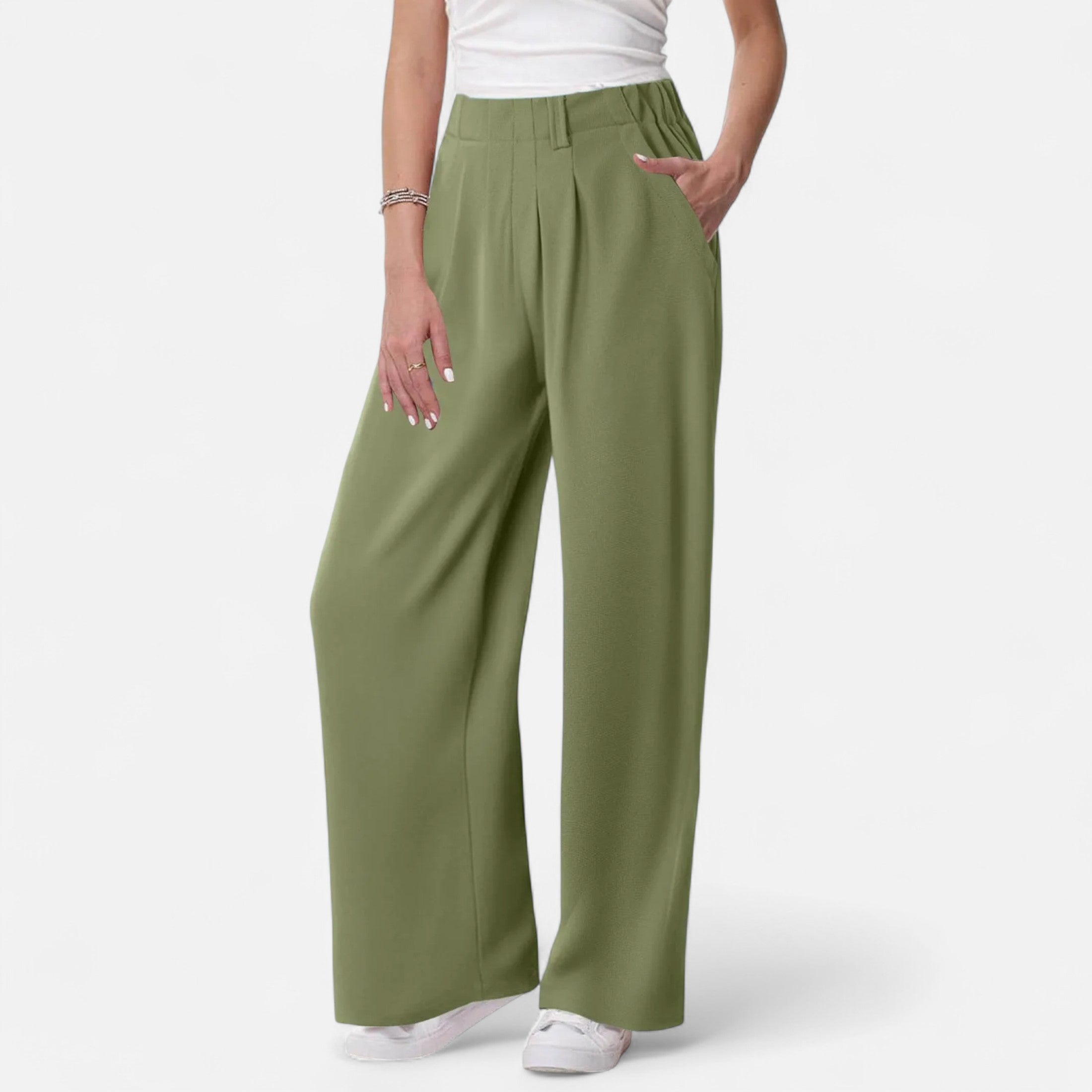 Maison Dresson | Women's Elegant Waffle Palazzo