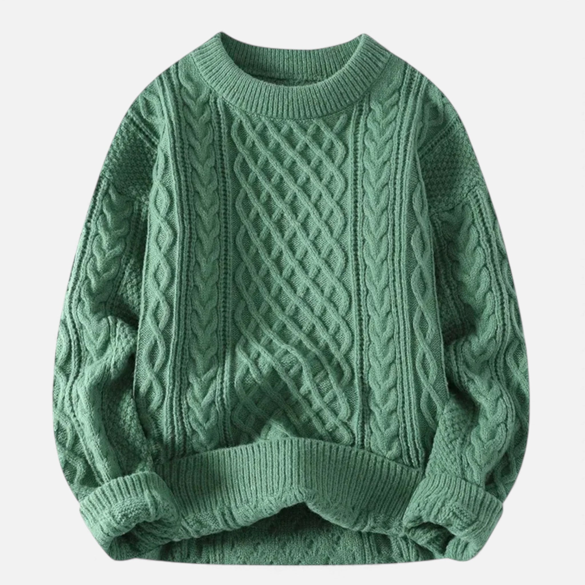 Maison Dresson | Women’s Slight-Stretch Knitted Cabled Sweater