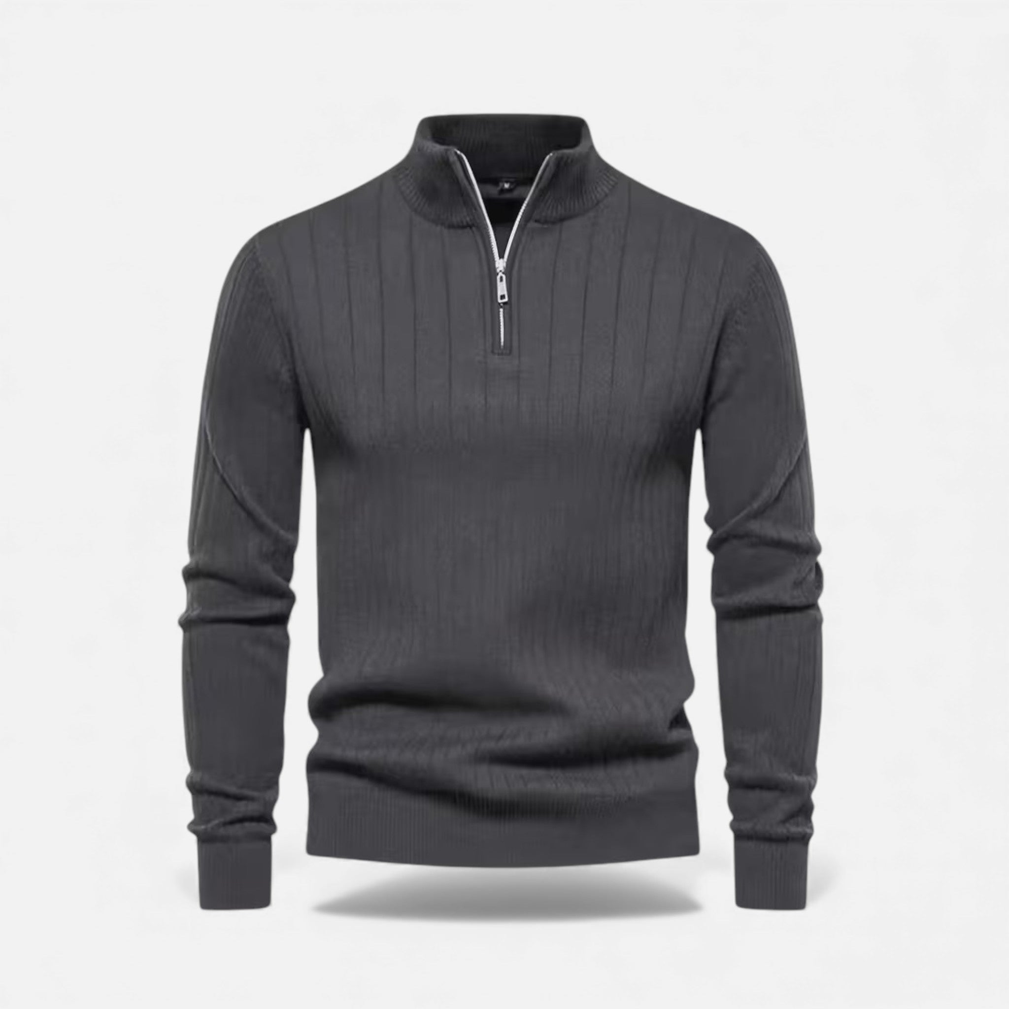 Maison Dresson | Men’s Warm Minimalist Zippered Knit Sweater