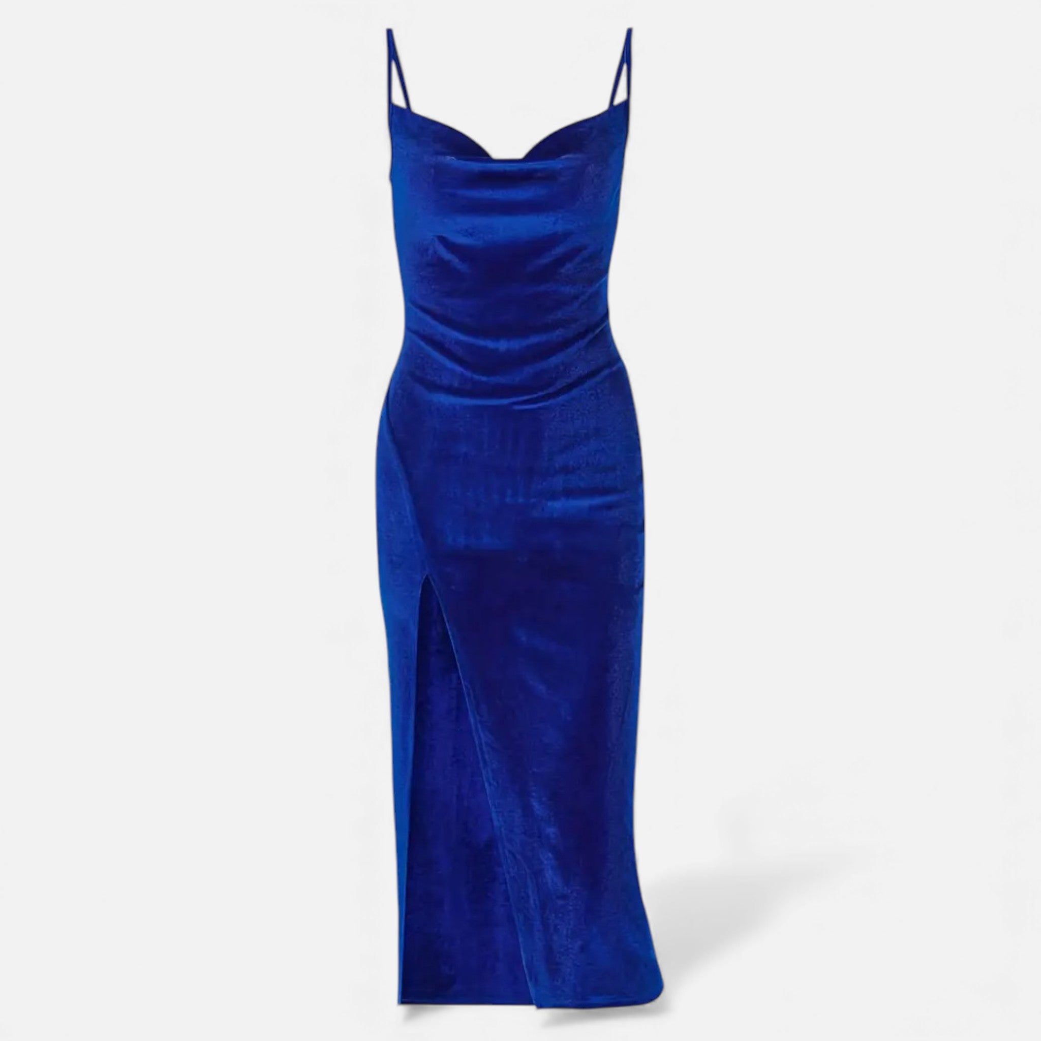 Maison Dresson | Women’s Ruched Spaghetti Strap Evening Dress