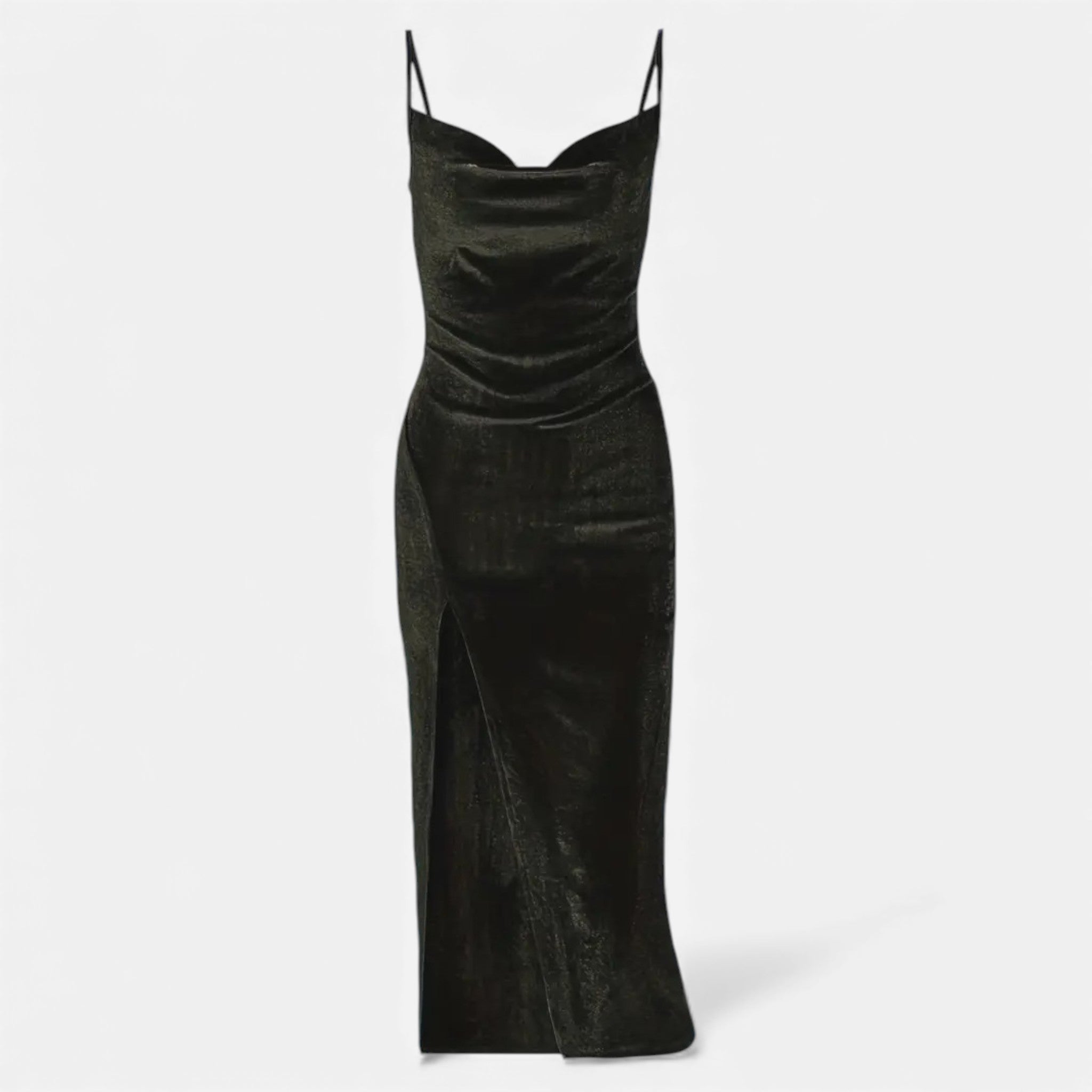Maison Dresson | Women’s Ruched Spaghetti Strap Evening Dress