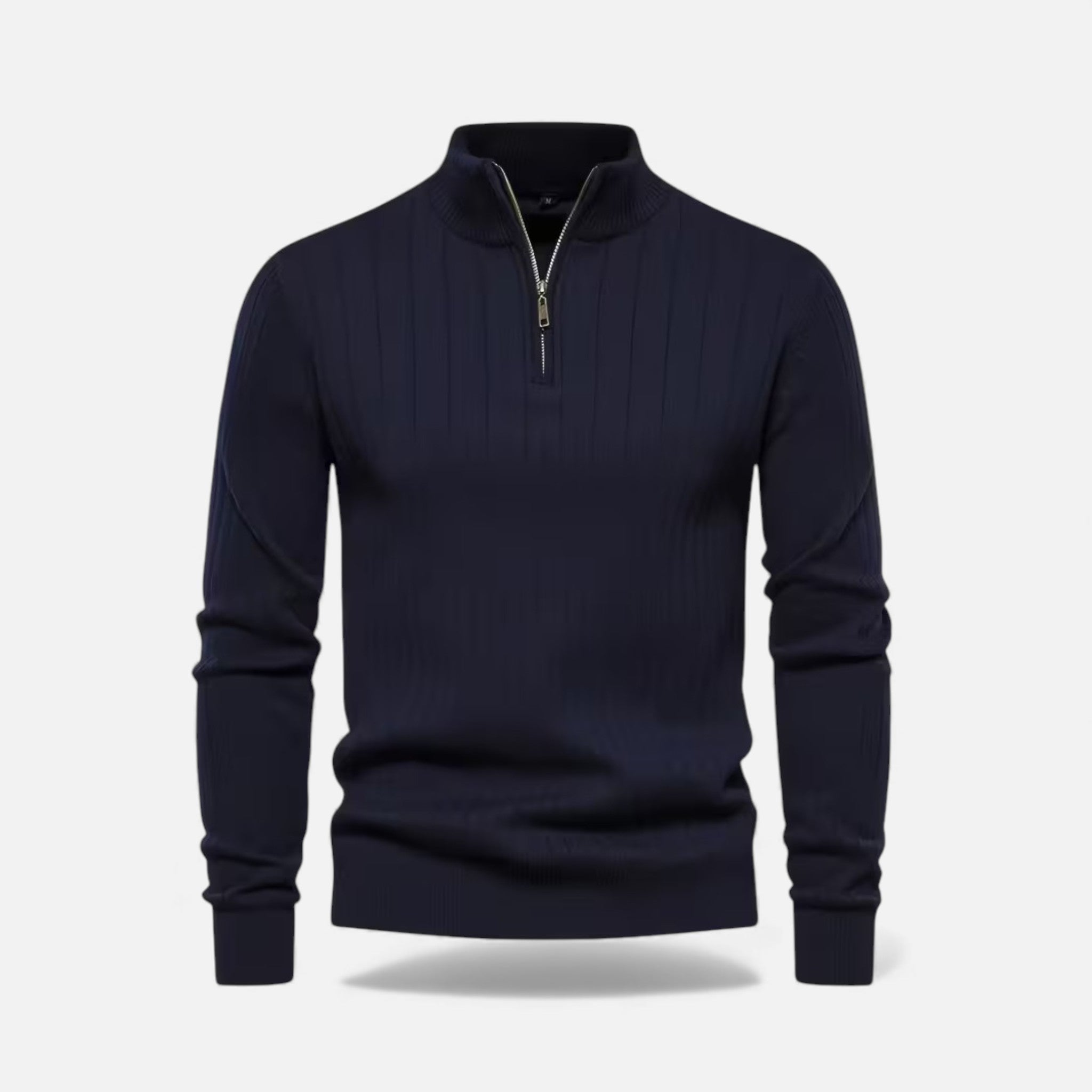 Maison Dresson | Men’s Warm Minimalist Zippered Knit Sweater